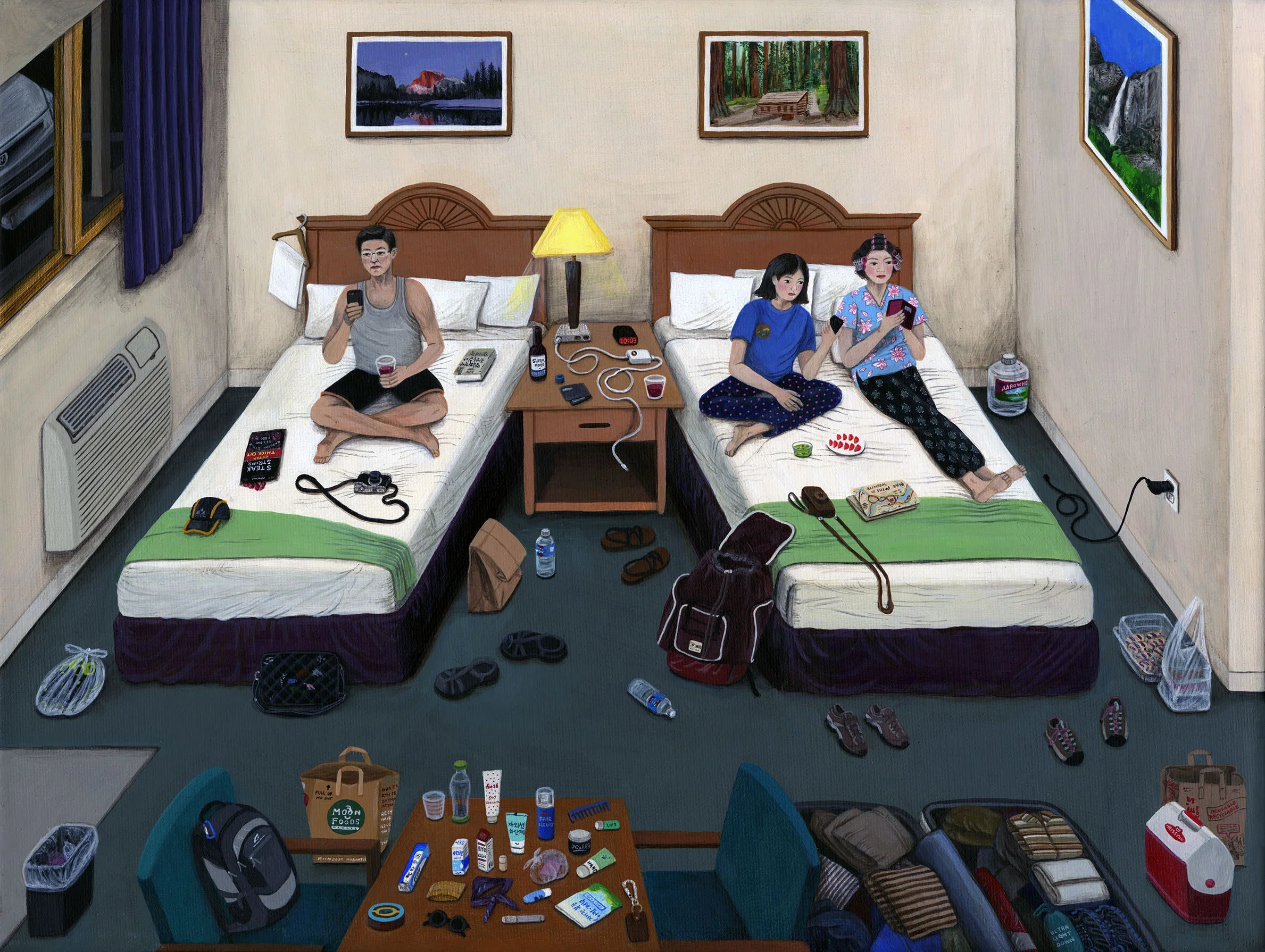 PAIGE JIYOUNG MOON
Oakhurst Lodge
Acrylic on canvas
12 x 16 inches