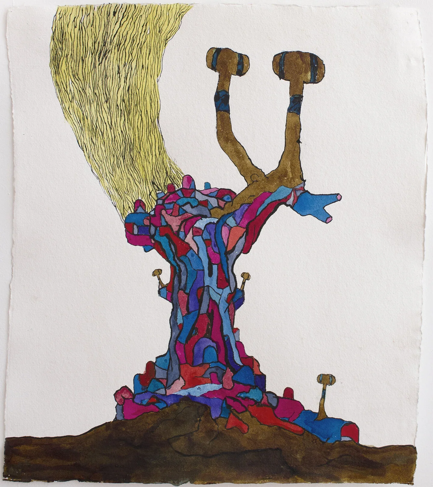 CHUCK WEBSTER
Dora Pam philioj Walk II
2018
Mixed media on paper
21.6 x 19.75 inches