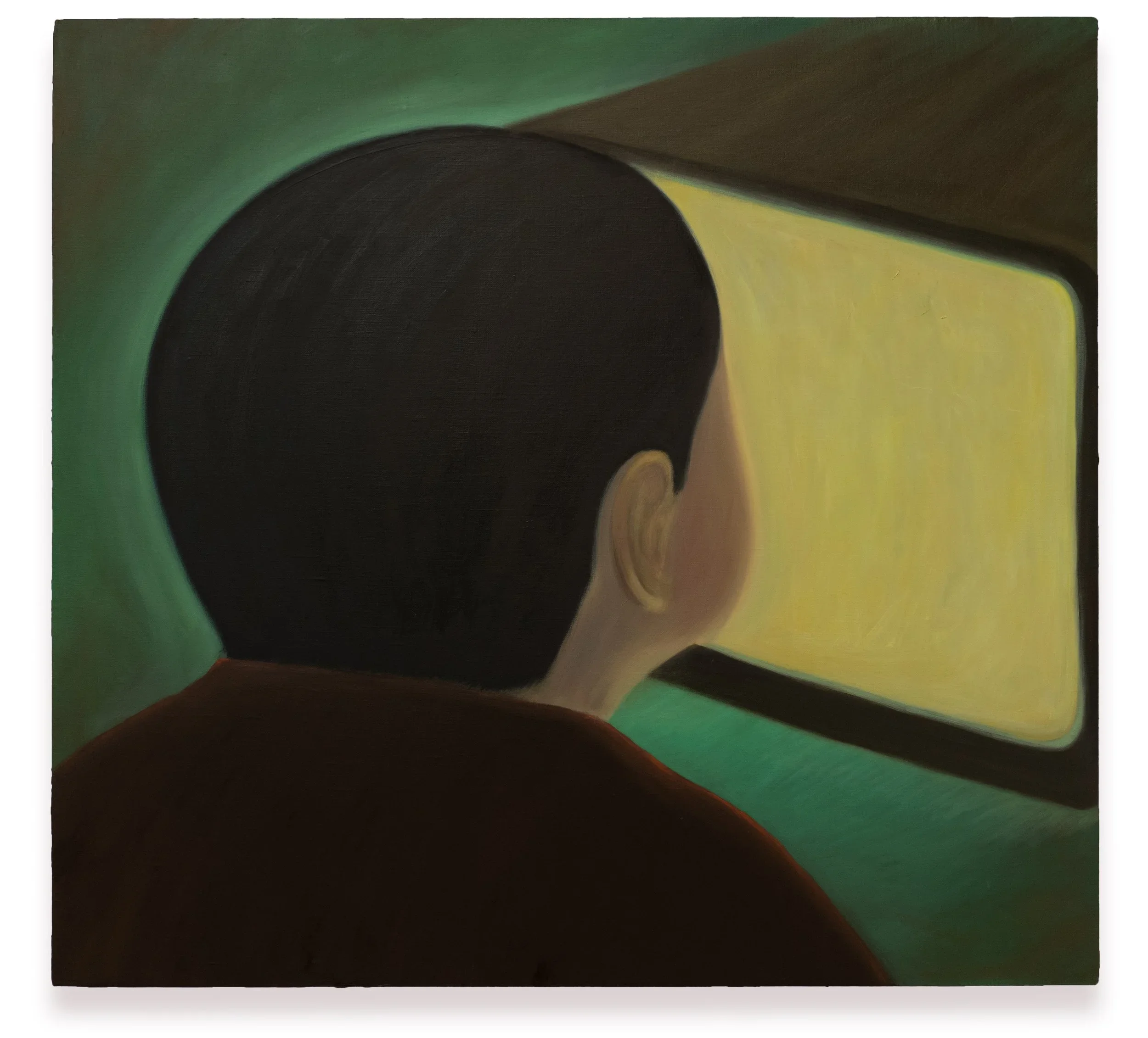 Zhi Ding
TV and You., 2023
Oil on linen
28 x 30 inches (71.1 x 76.2 cm)