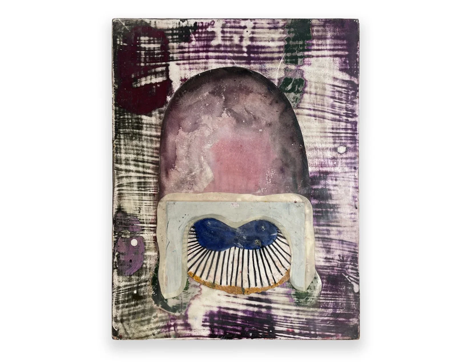 CHUCK WEBSTER
Magneto, 2023
Oil, encaustic paint, wax and collage of mixed media drawings on panel
15 x 12 inches
