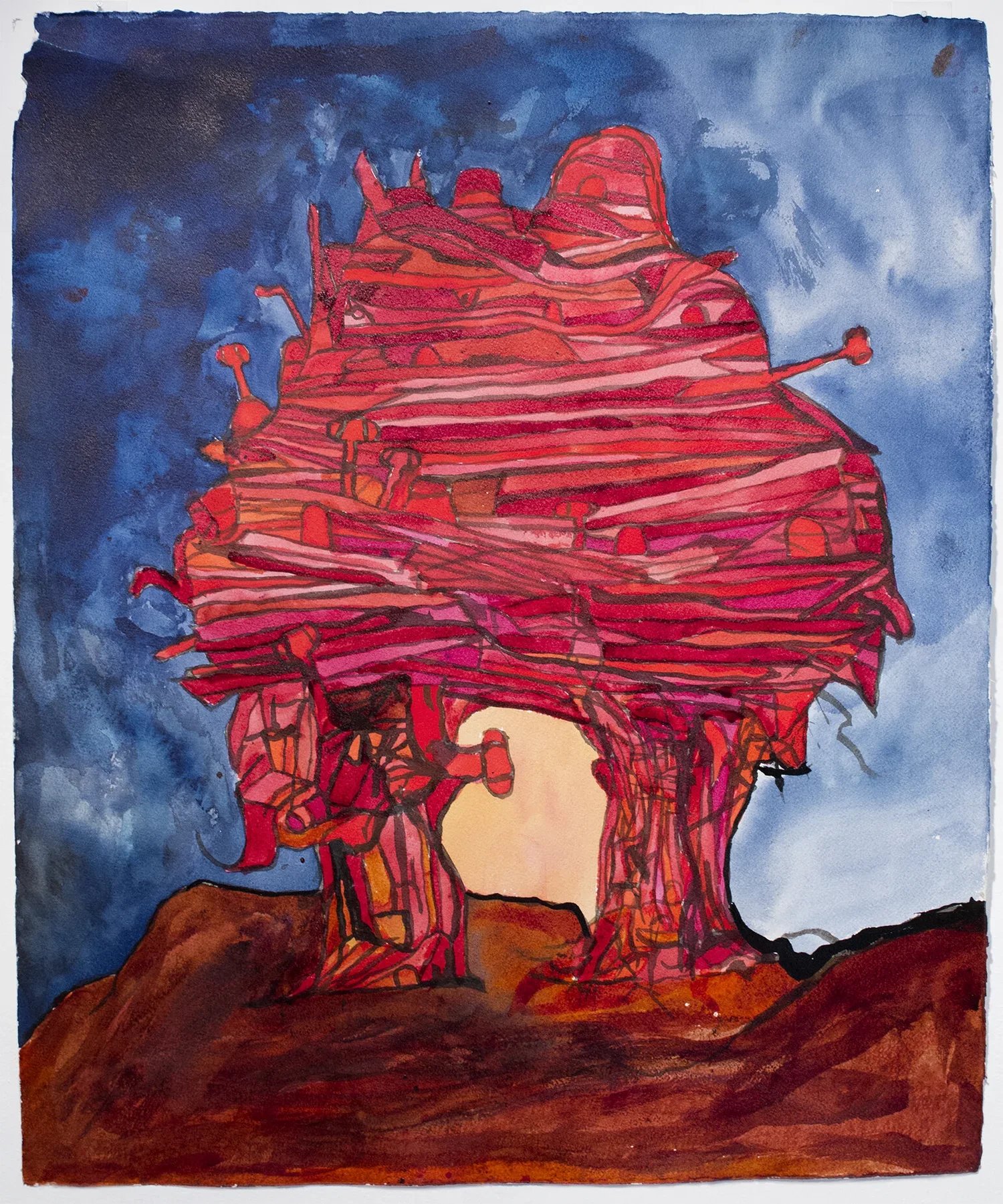 CHUCK WEBSTER
Redoubt (Walking)
2017
Mixed media on paper
24.5 x 20.25 inches