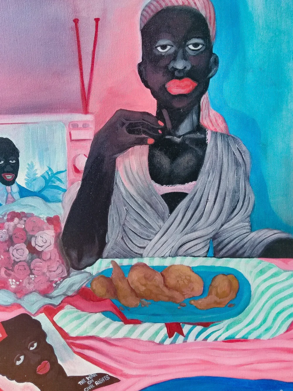 Ashley Doggett
Gurlfren’
2019
Oil, acrylic, sumi ink and wash on canvas
18 x 20 inches