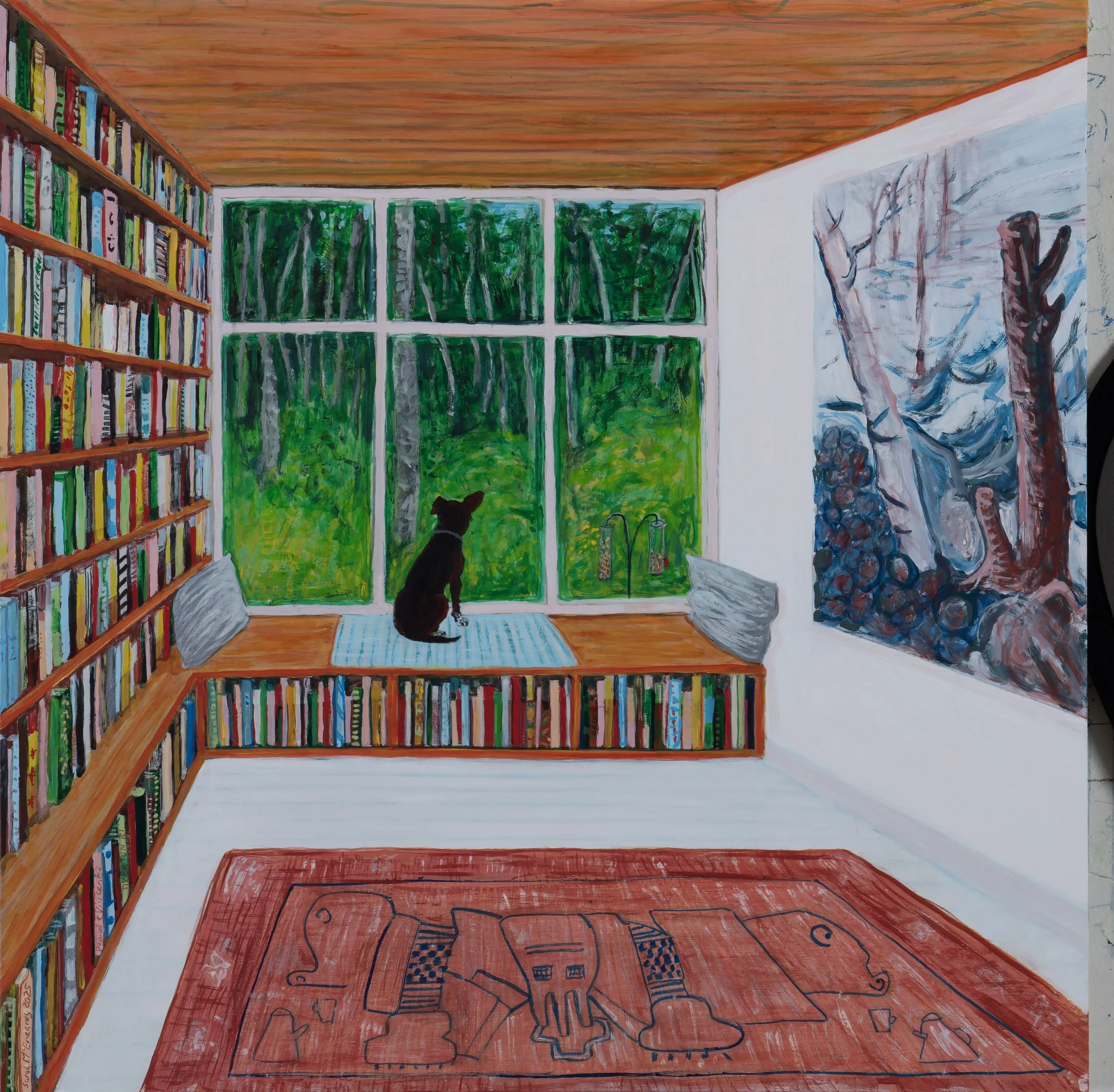 SARAH MCENEANEY
Daniel and Vincent’s Tiverton ME, 2025
Acrylic on panel
20 x 20 inches (50.8 x 50.8 cm)