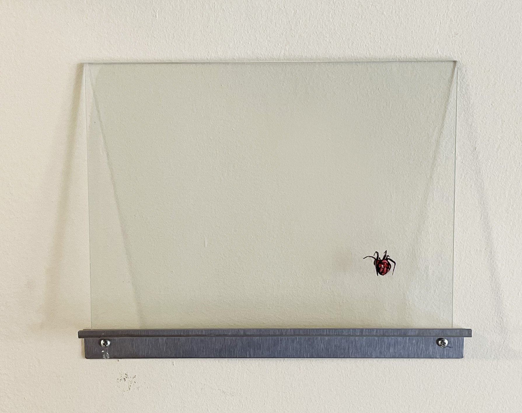 Thomas Levy
Redback piggyback
2021
Oil on glass with wooden bracket
12 x 9 inches