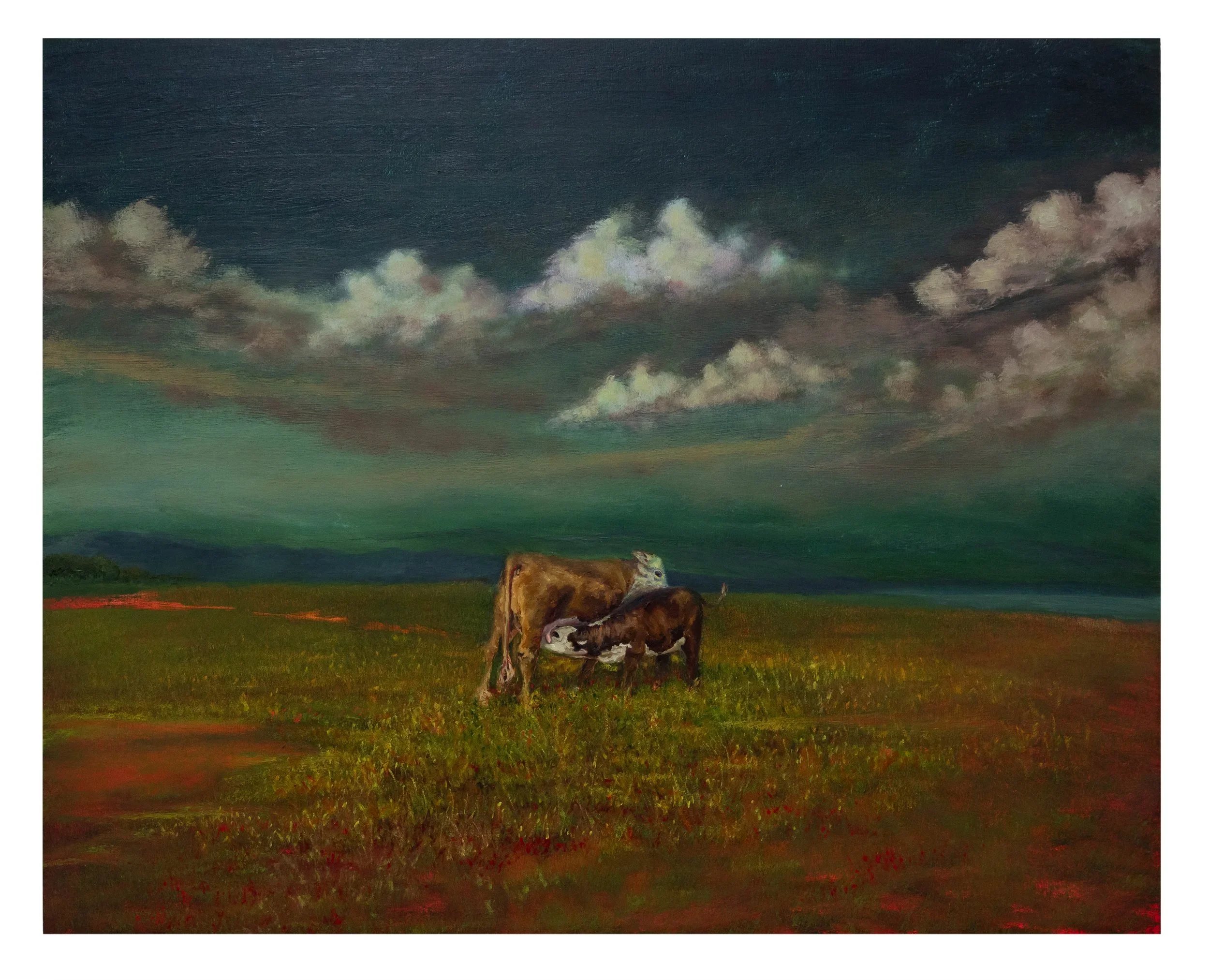 ANNIKA TUCKSMITH
Annika Tucksmith
Suckling, 2025
Oil on panel
24 x 30 inches (61 x 76.2 cm)