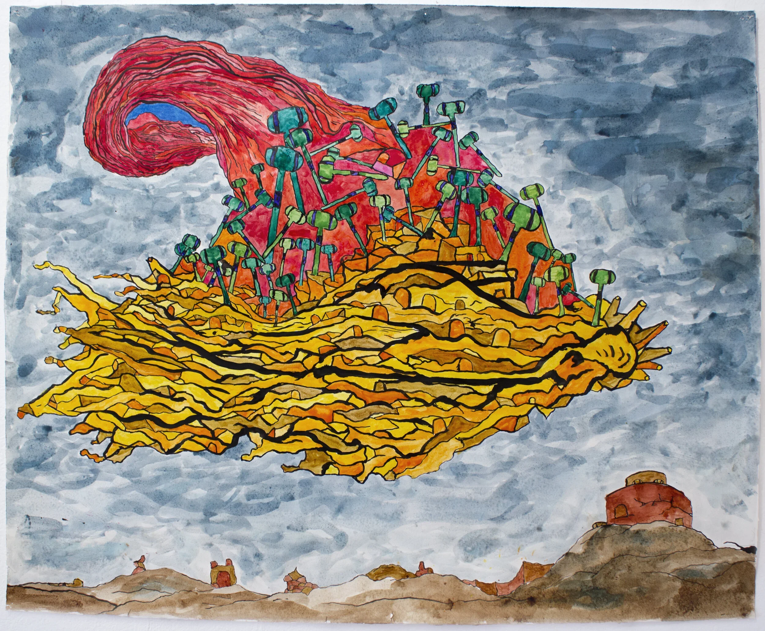 CHUCK WEBSTER
Yeoman
2018
Mixed media on paper
19.75 x 24.25 inches