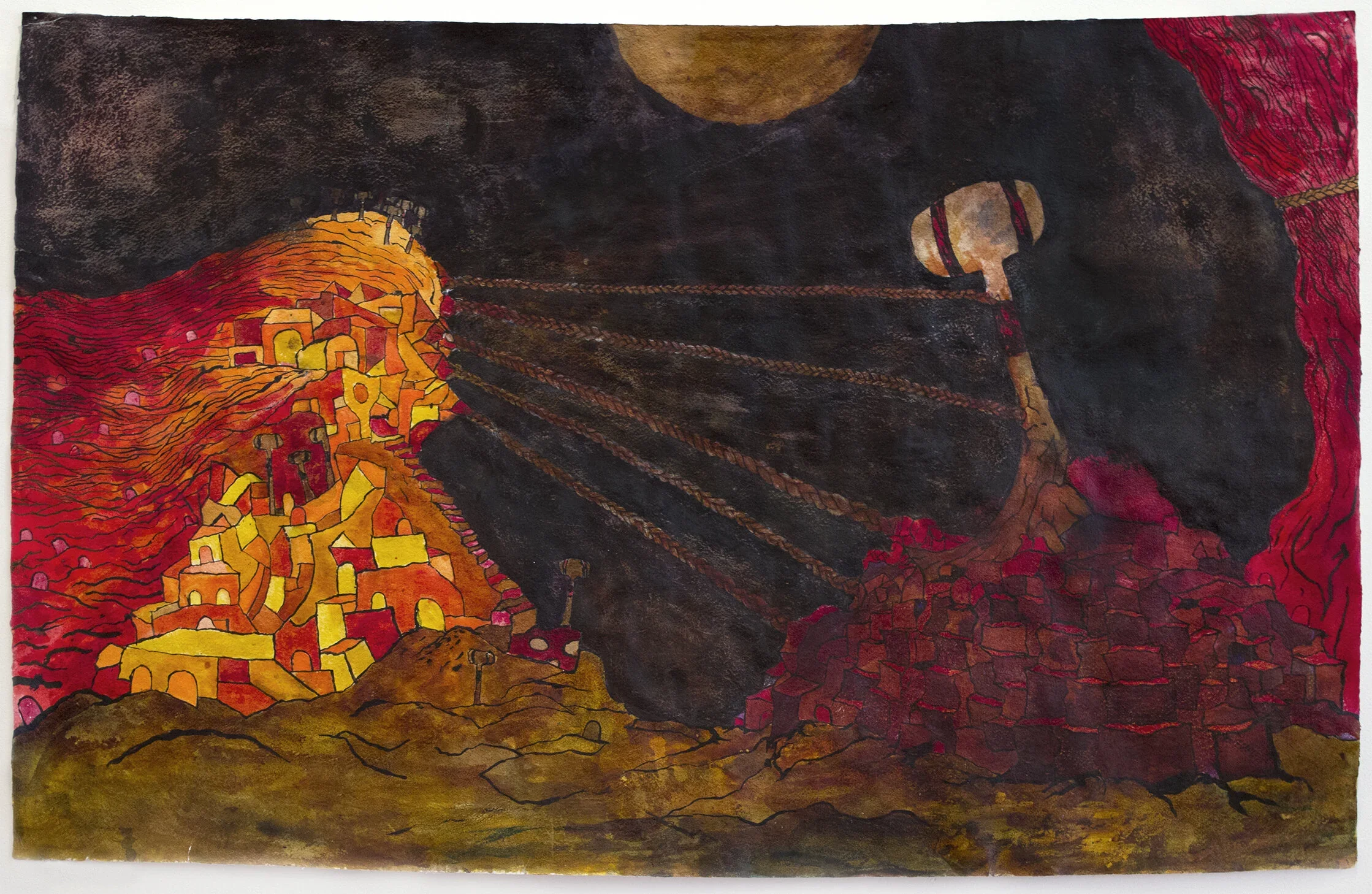 CHUCK WEBSTER
Battle of Angelo Masina (Capture)
2018
Mixed media on paper
25 x 39.5 inches