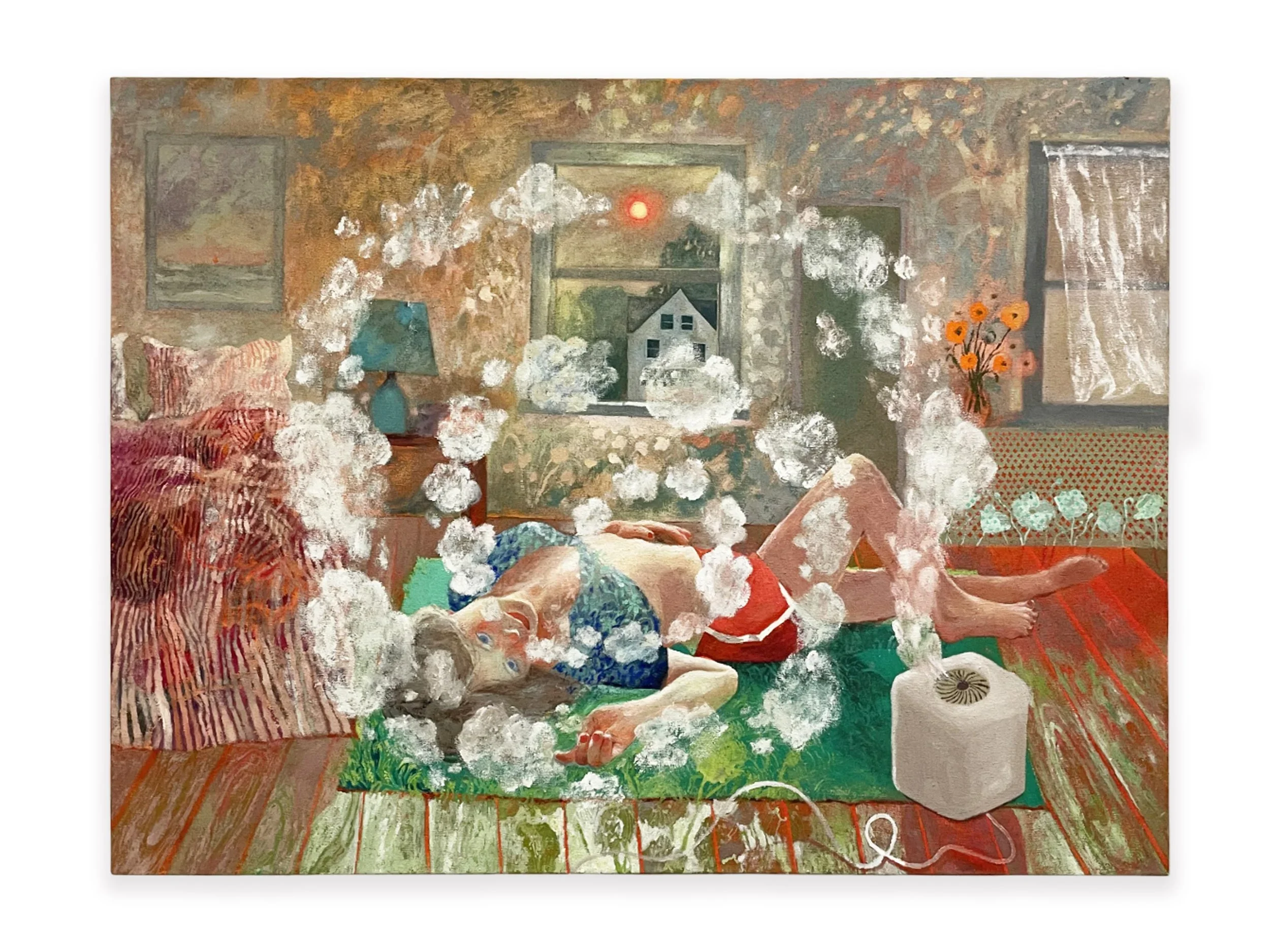 Hannah Rust
Air Quality Alert, 2023
Mixed media on canvas
30 x 40 inches