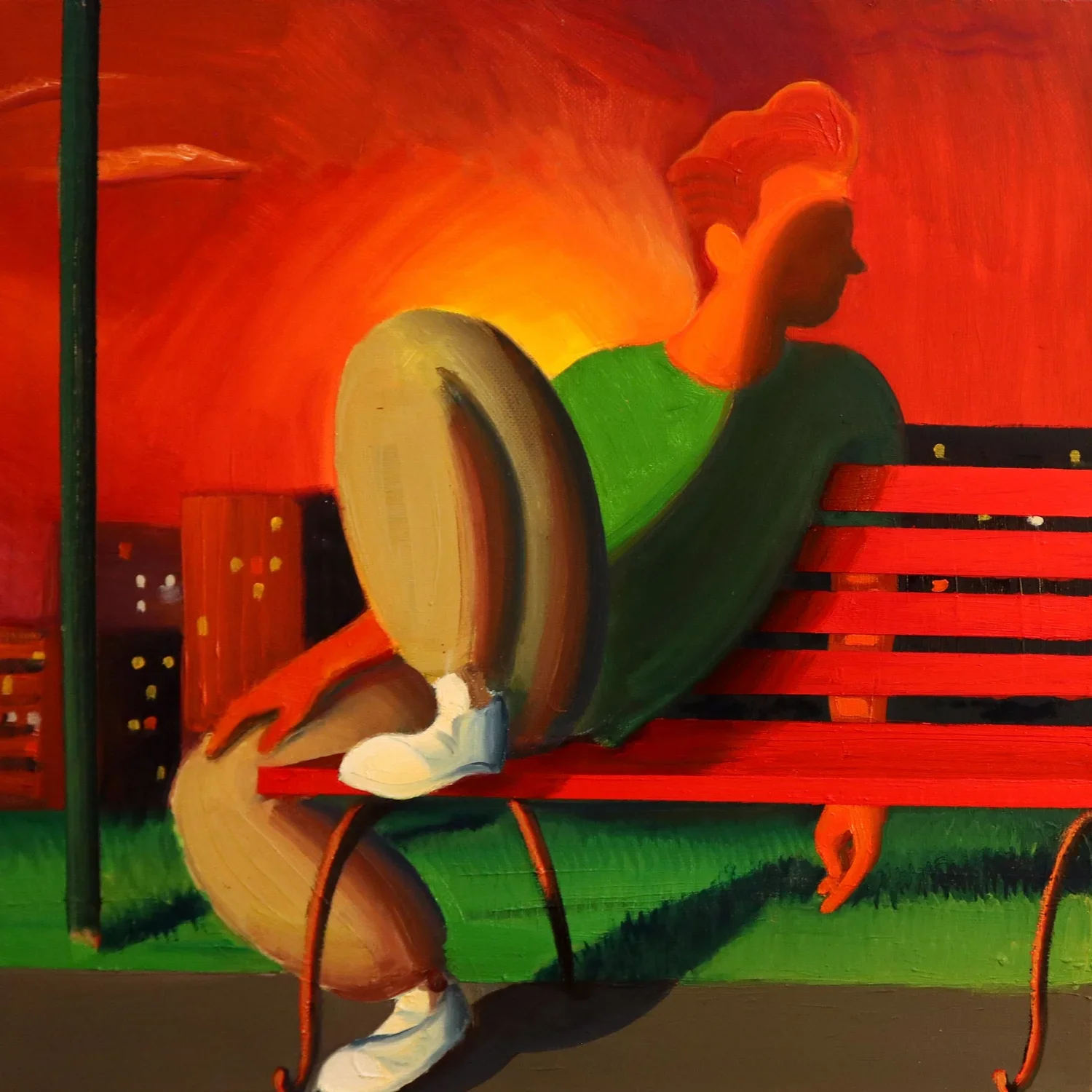 Daniel B Dias
Golden Hour Stop
2020
Oil on canvas
20 x 20 inches