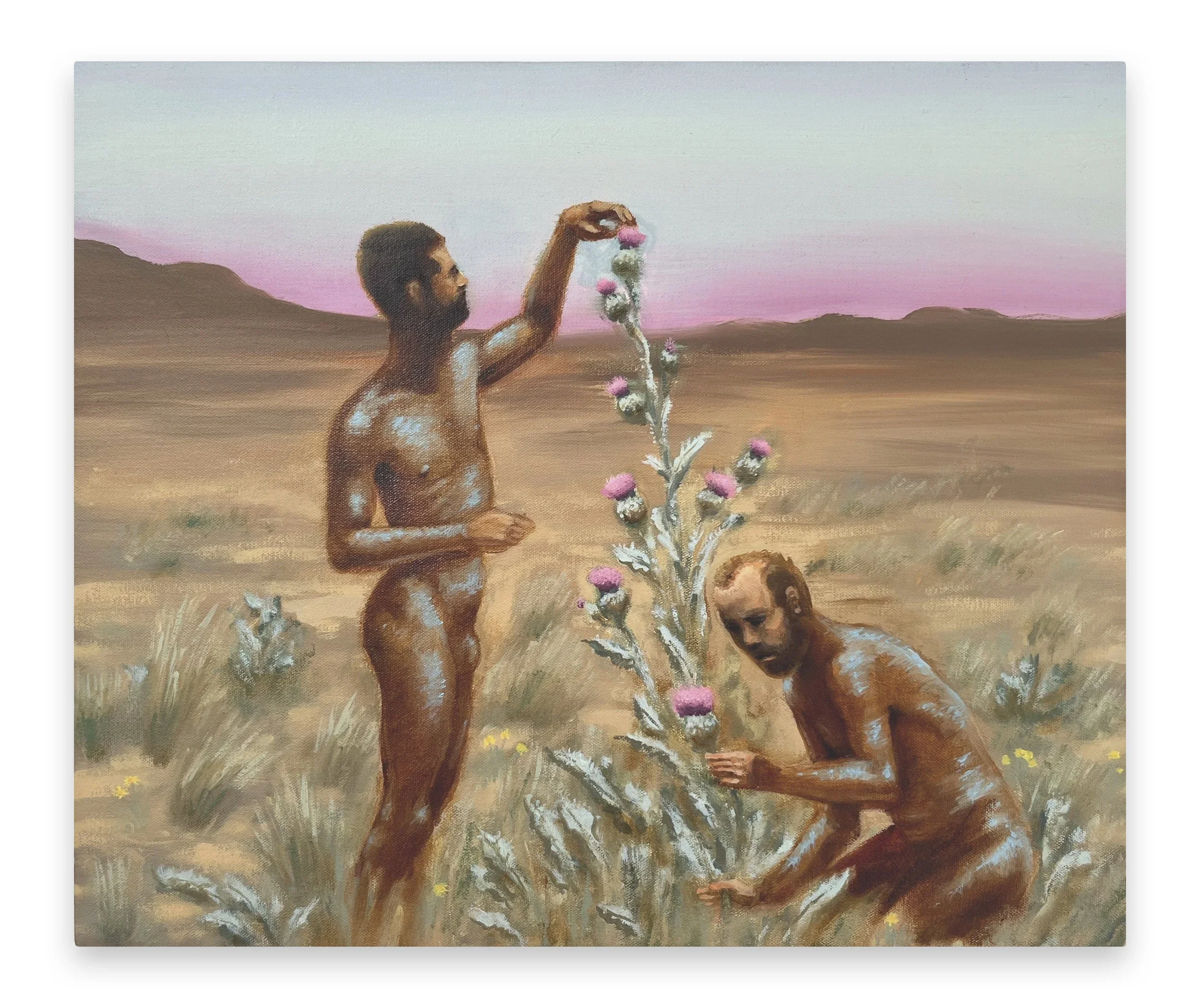 TRAVIS MCEWEN
Desert Gardeners, 2022 
Oil on canvas 
15 x 18 inches (38.1 x 45.7 cm)