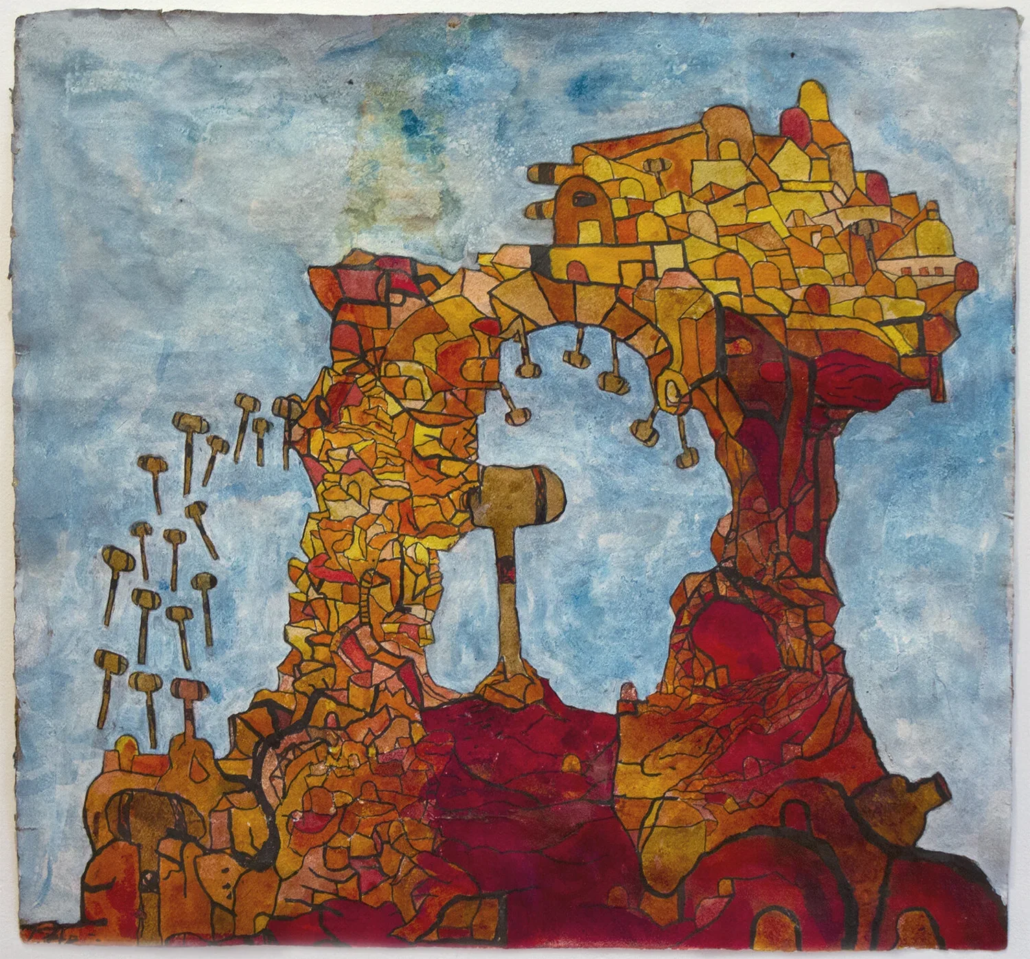 CHUCK WEBSTER
Cities to Love (Rion)
2018
Mixed media on paper
21.25 x 20 inches