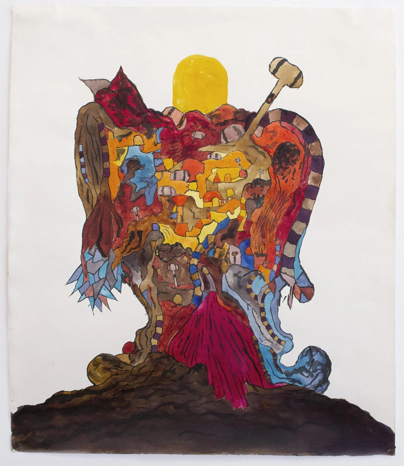 CHUCK WEBSTER
Sentinels (Ponte San t’Angelo)
2018
Mixed media on paper
26 x 22.5 inches