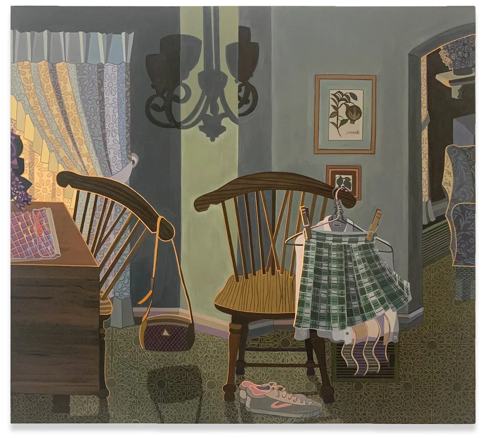 ANN TOEBBE
School Morning,  2023
Gouache and oil on panel
18 x 20 inches (45.7 x 50.8 cm)