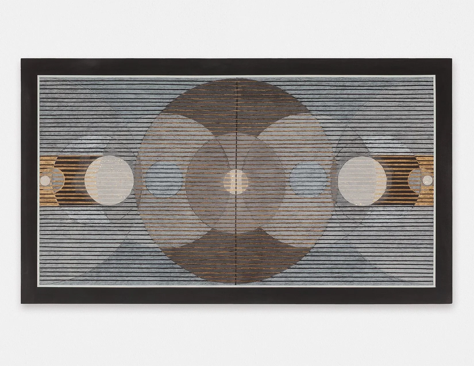 BROOKE STEWART
Communion, 2025
Oil, Flashe, colored pencil, and handmade paper on panel
29.5 x 52 inches (74.9 x 132.1 cm)