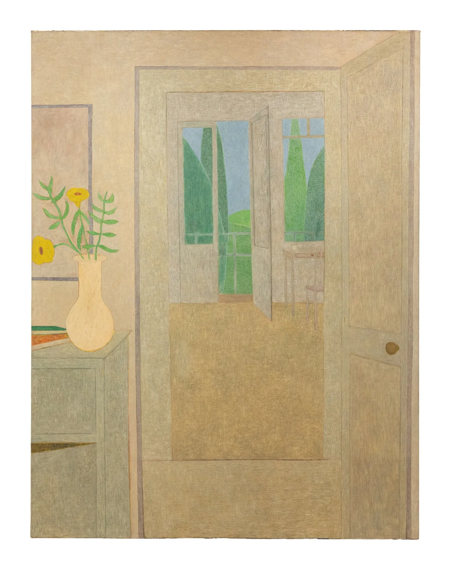 DANIEL CABRILLOS JACOBSEN
Untitled Home 2, 2025
Oil on canvas
80 x 62 inches (203.2 x 157.5 cm)