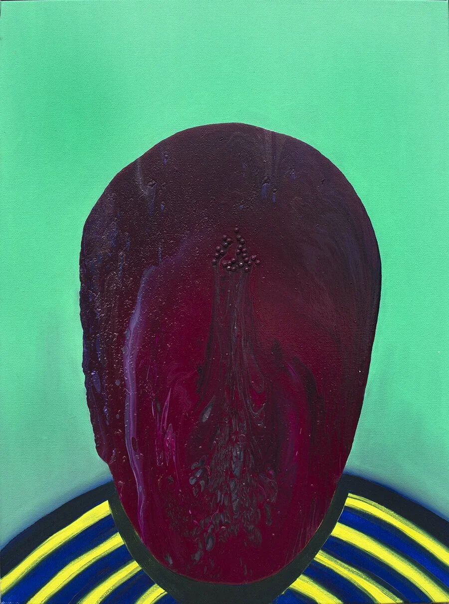 KUROSH YAHYAI
Gazing Into the Abyss
2017
Oil and nail polish on canvas
24 x 18 inches