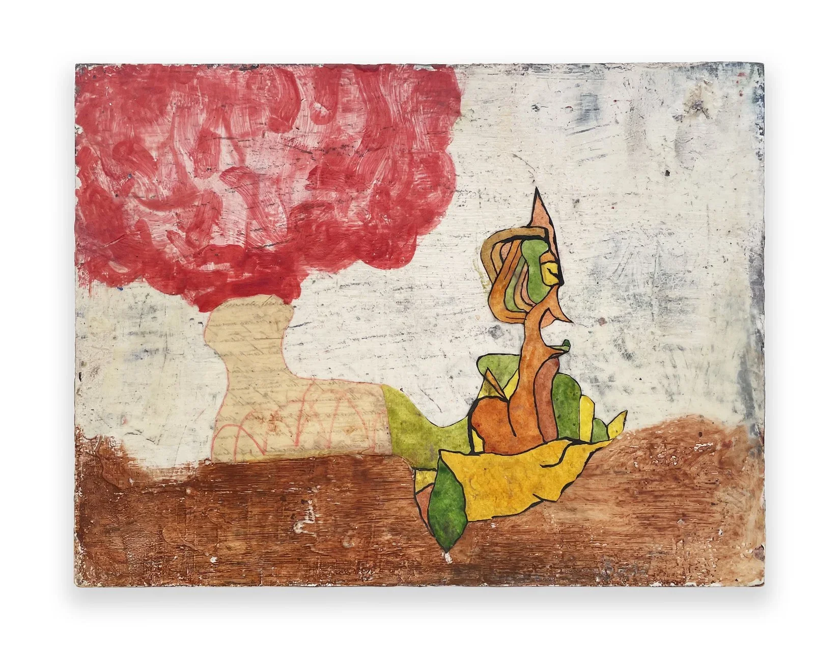 CHUCK WEBSTER
Desert, 2023
Oil, encaustic paint, wax and collage of mixed media drawings on panel
12 x 15 inches