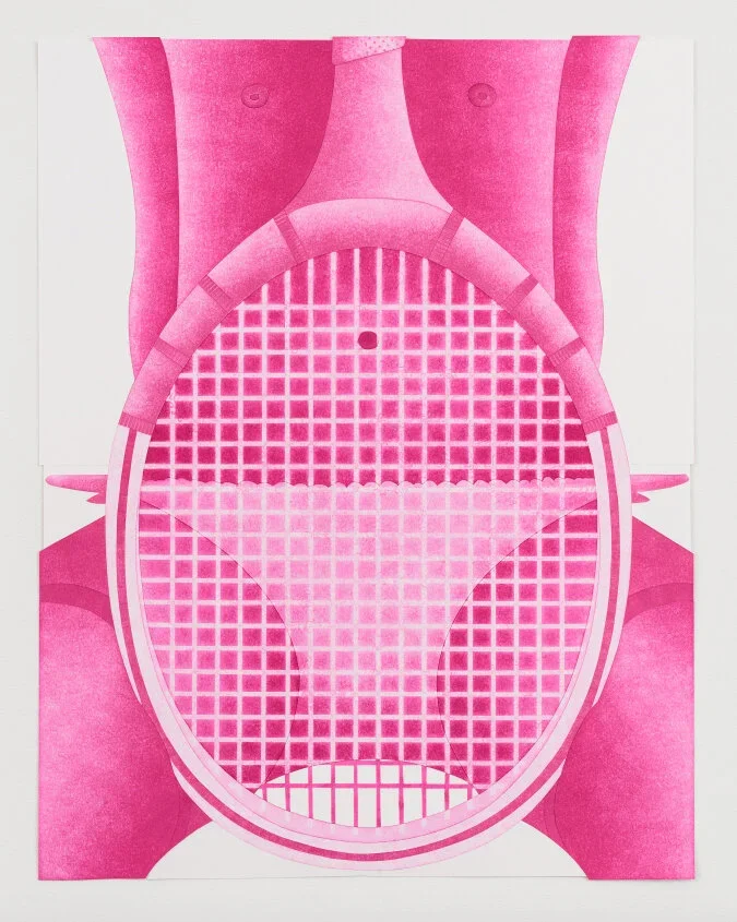 Anthony Iacono
Racquet
2017
Ink on cut and collaged paper
24 x 18 inches (61 x 45.7 cm)