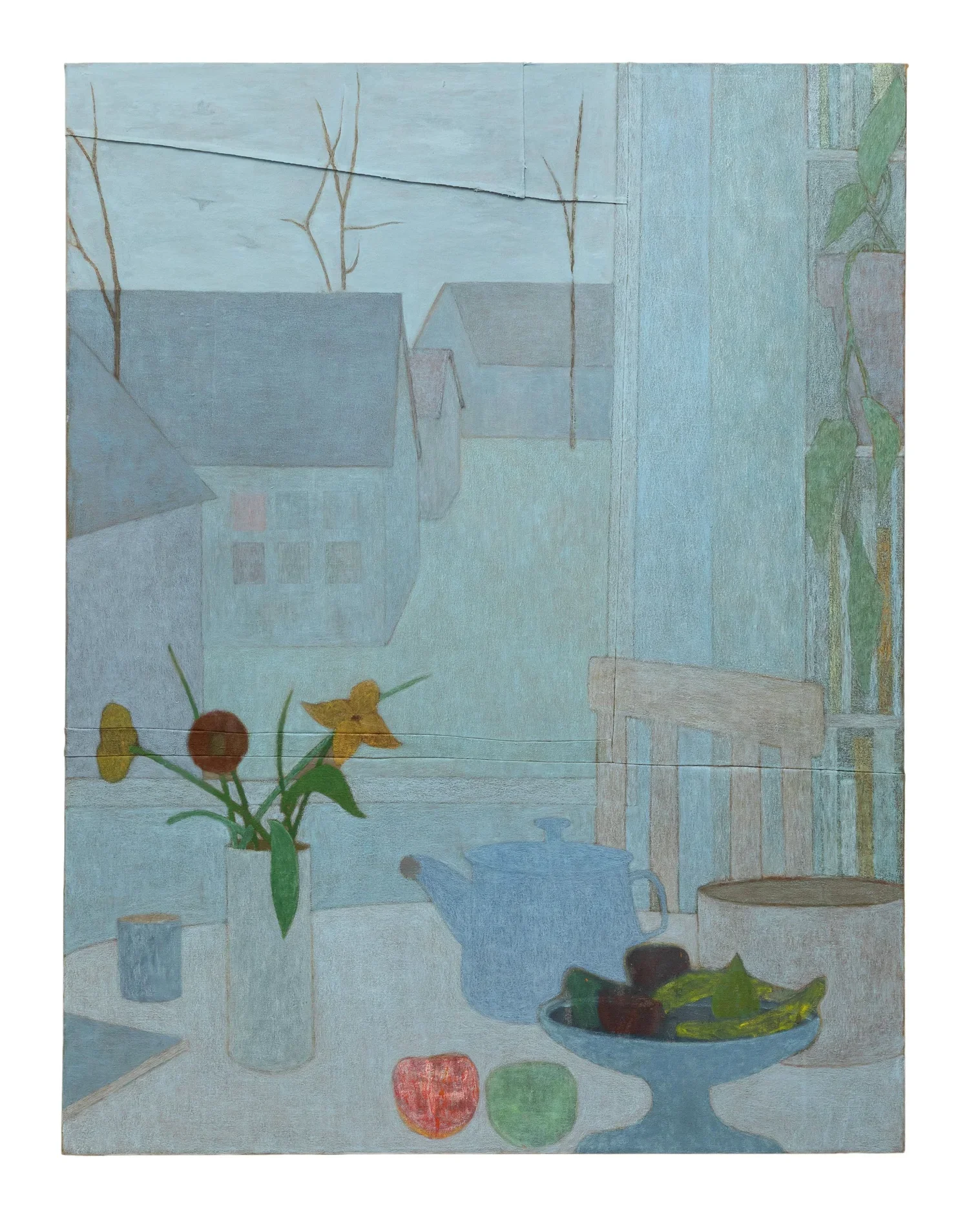 DANIEL CABRILLOS JACOBSEN
Daniel Cabrillos Jacobsen
What is home, 2026
Oil on canvas
54.25 x 41.5 inches (137.8 x 105.4 cm)