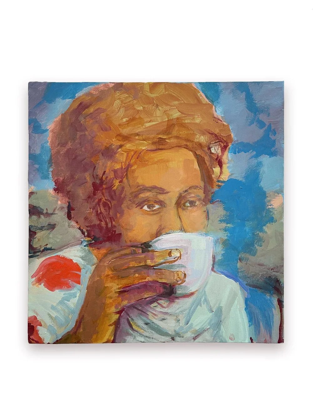 GERALD EUHON SHEFFIELD II
sipping chai
2022
Flashe and acrylic on canvas
14 x 14 inches