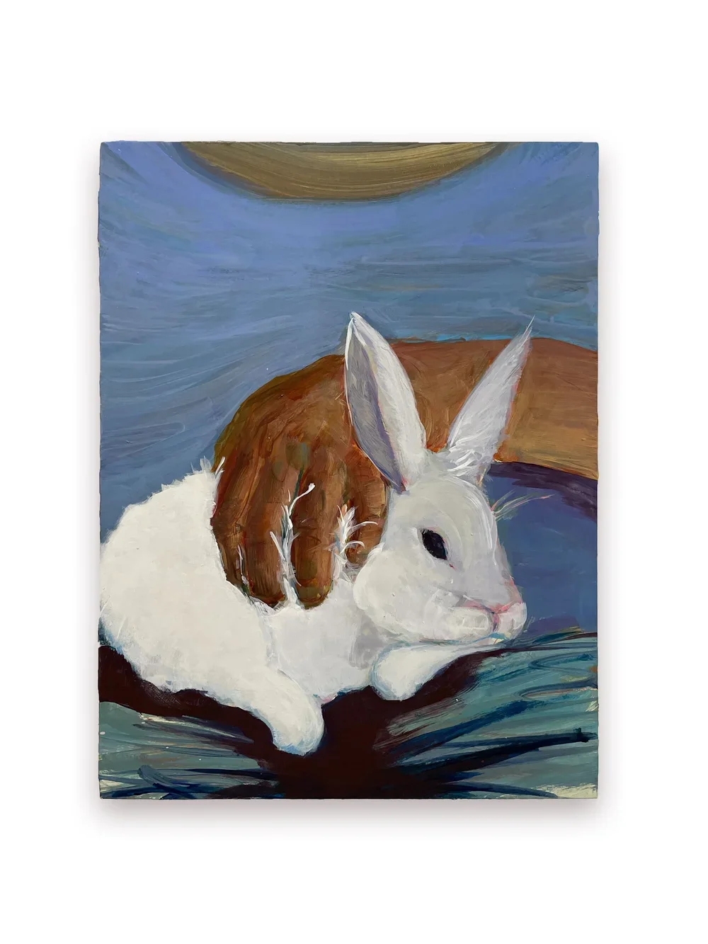 GERALD EUHON SHEFFIELD II
something, something, snowbunny
2022
Flashe and acrylic on panel
12 x 9 inches