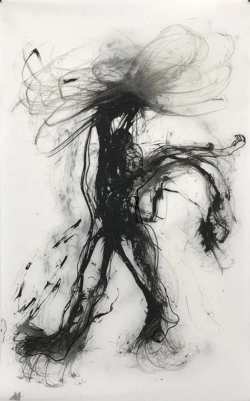 KENYATTA A.C. HINKLE
The Evanesced: The Retrieval #46/#68
2018
India ink on Dura-Lar
40 x 25 inches