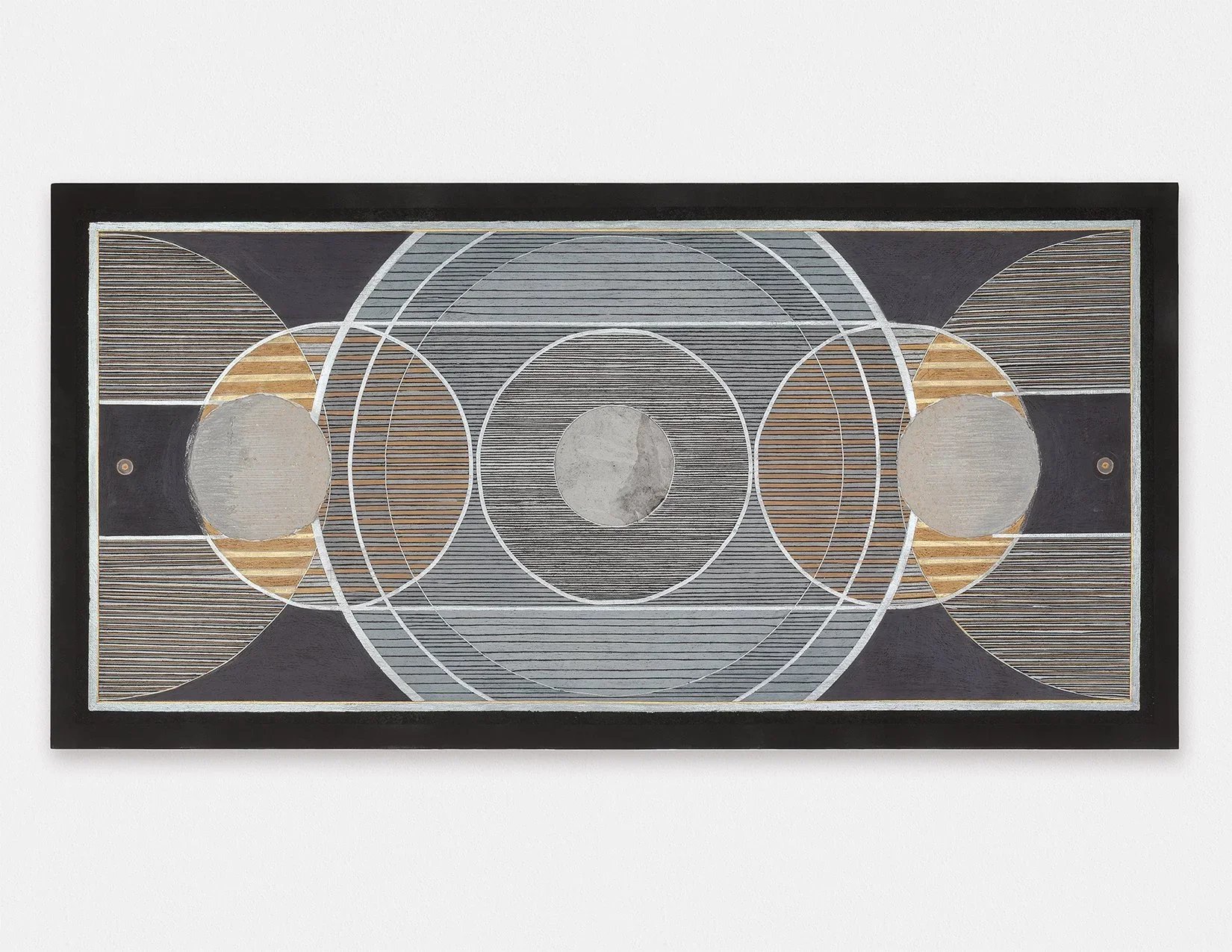 BROOKE STEWART
3rd Quarter, 2025
Oil, acrylic, Flashe, colored pencil, paint additives, and handmade paper on panel
32 x 64 inches (81.3 x 162.6 cm)