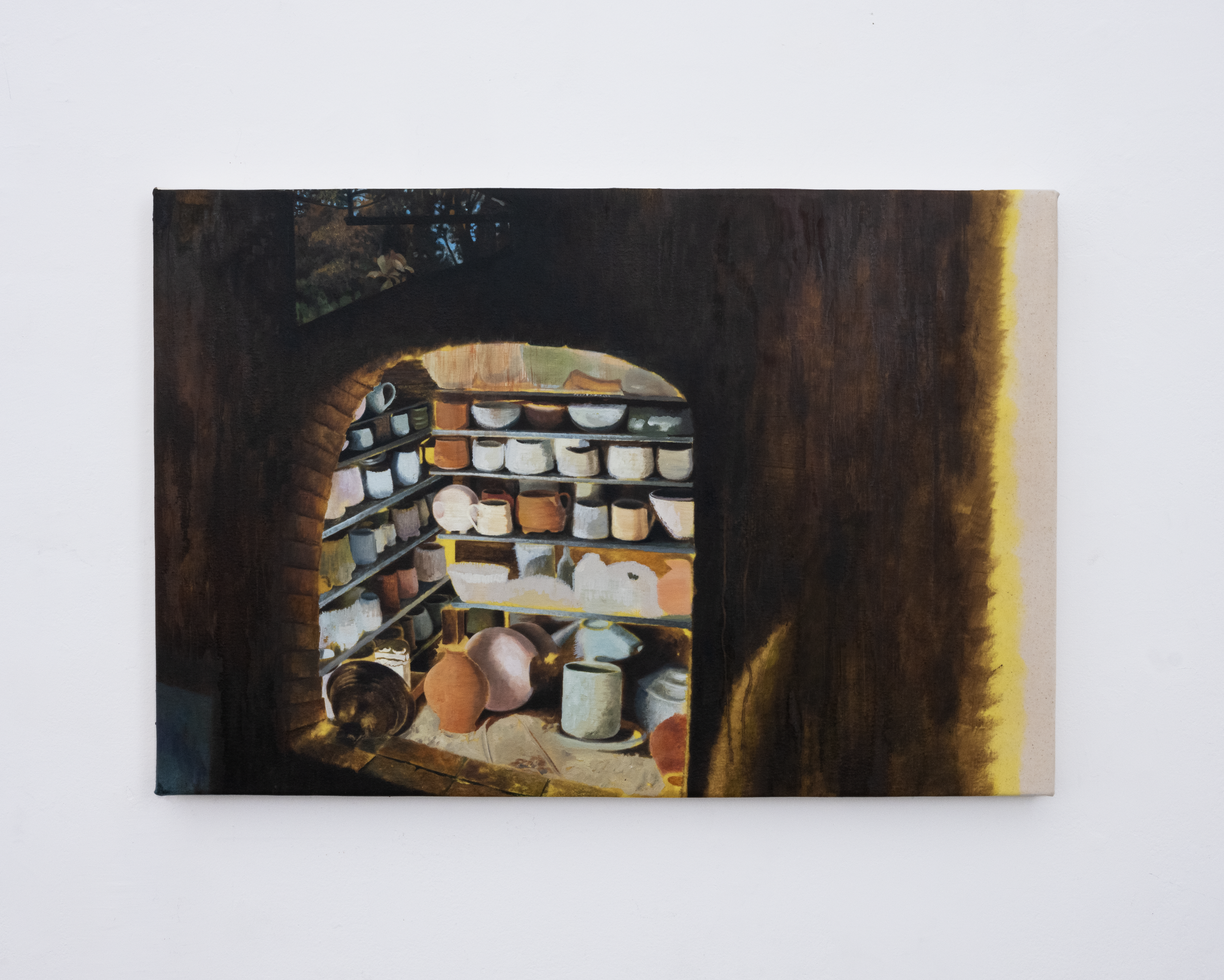 PAULINA MONCADA
Kiln, 2025
Oil on canvas
24 x 35.8 inches (61 x 91 cm) 