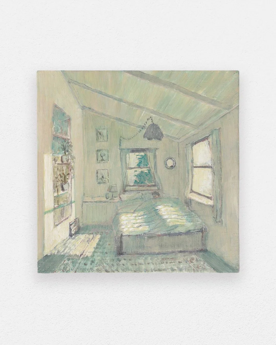 MASON OWENS
sleeping in at the flower farm, 2024
Egg tempera on panel
8 x 8 inches (20.3 x 20.3 cm)