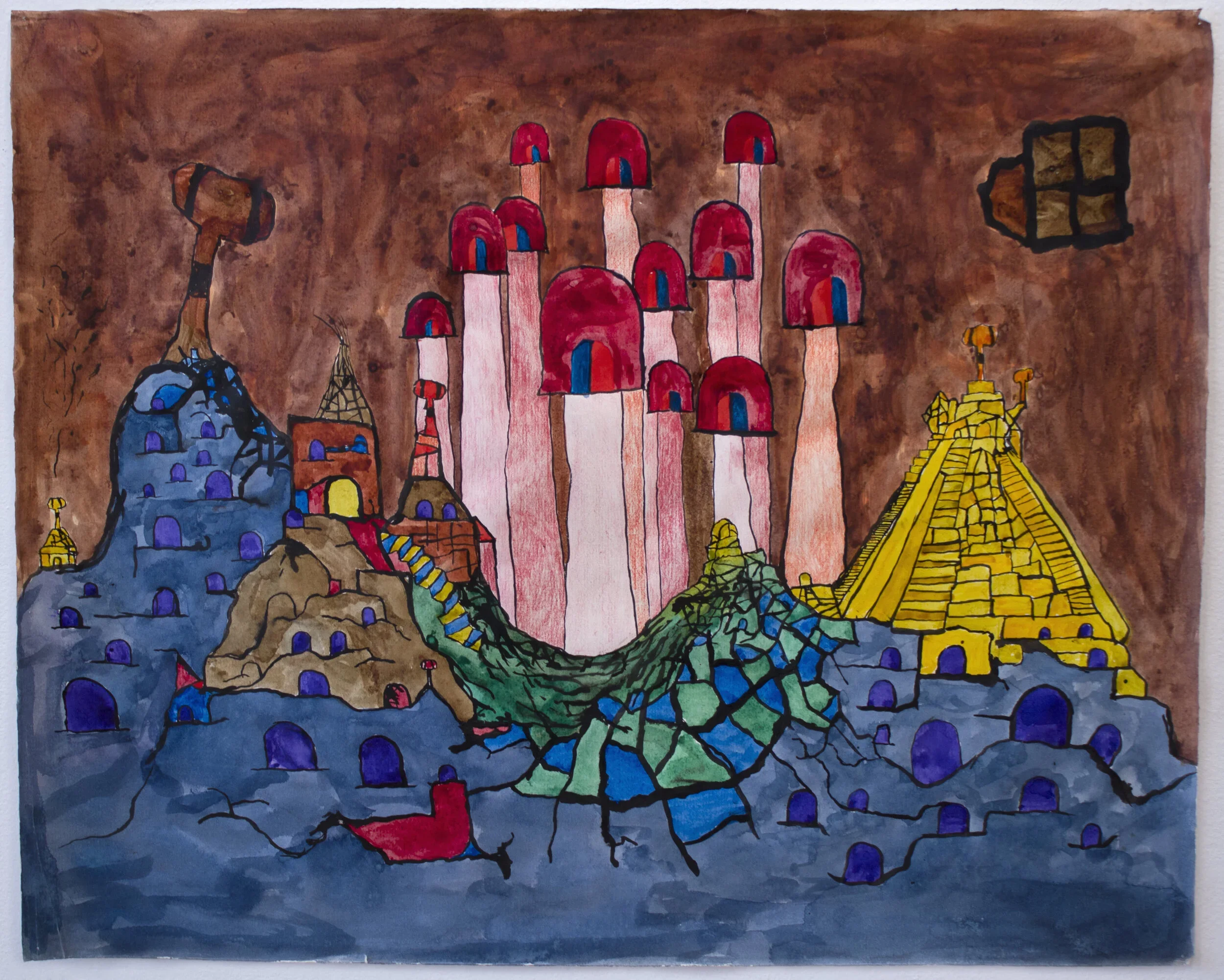 CHUCK WEBSTER
Lands and Castles XIII
2017
Mixed media on paper
18.75 x 23 inches