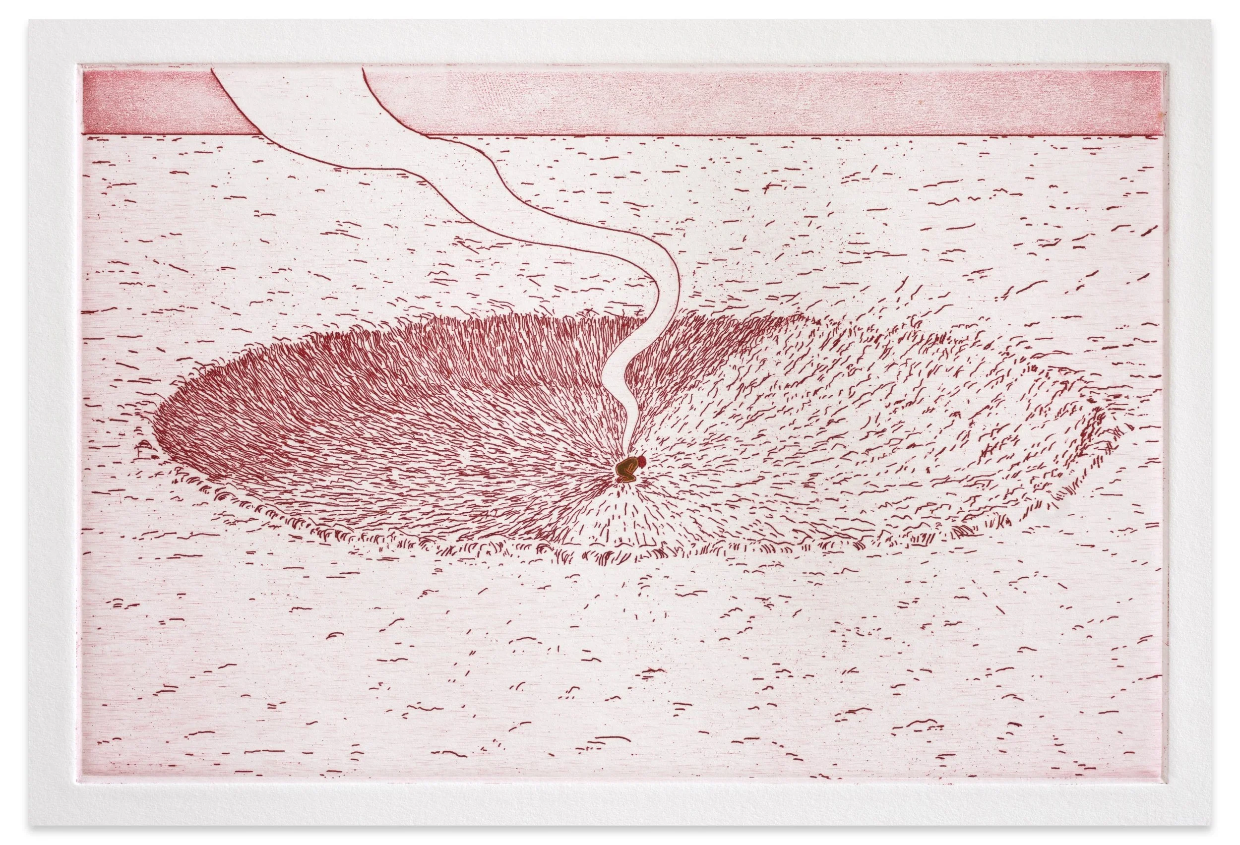 ALEX JACKSON
The Arrival, 2023
Etching and aquatint on paper
Sheet size: 9.875 x 16”
Plate size: 6 x 9”
Edition of 20 + 5 AP