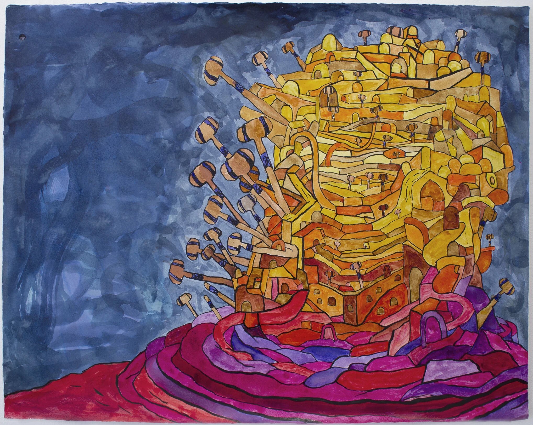 CHUCK WEBSTER
Redoubt VII
2017
Mixed media on paper
20 x 25.25 inches