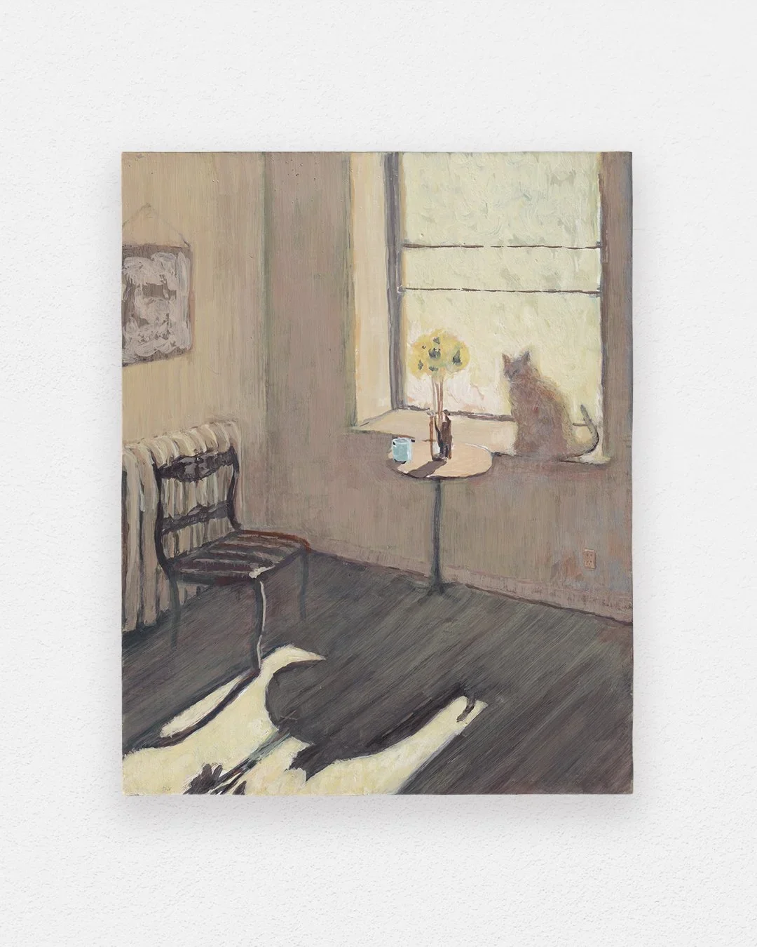 MASON OWENS
breakfast with bo, 2024
Egg tempera on panel
10 x 8 inches (25.4 x 20.3 cm)