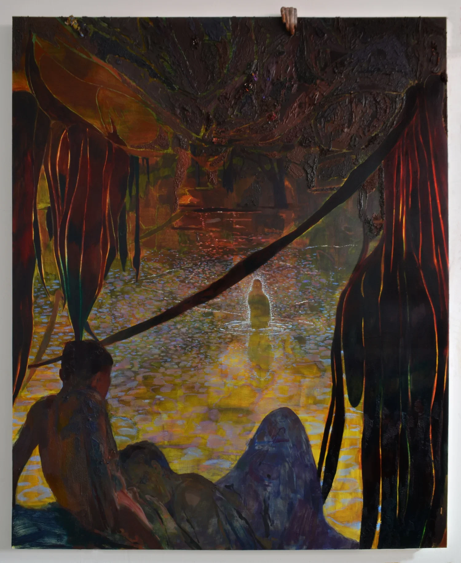 JACOB TODD BROUSSARD
Witnesses of the Feu Follet
2019
Acrylic, oil, pastel, sand, molding paste, clay, pumice on canvas
72 x 60 inches