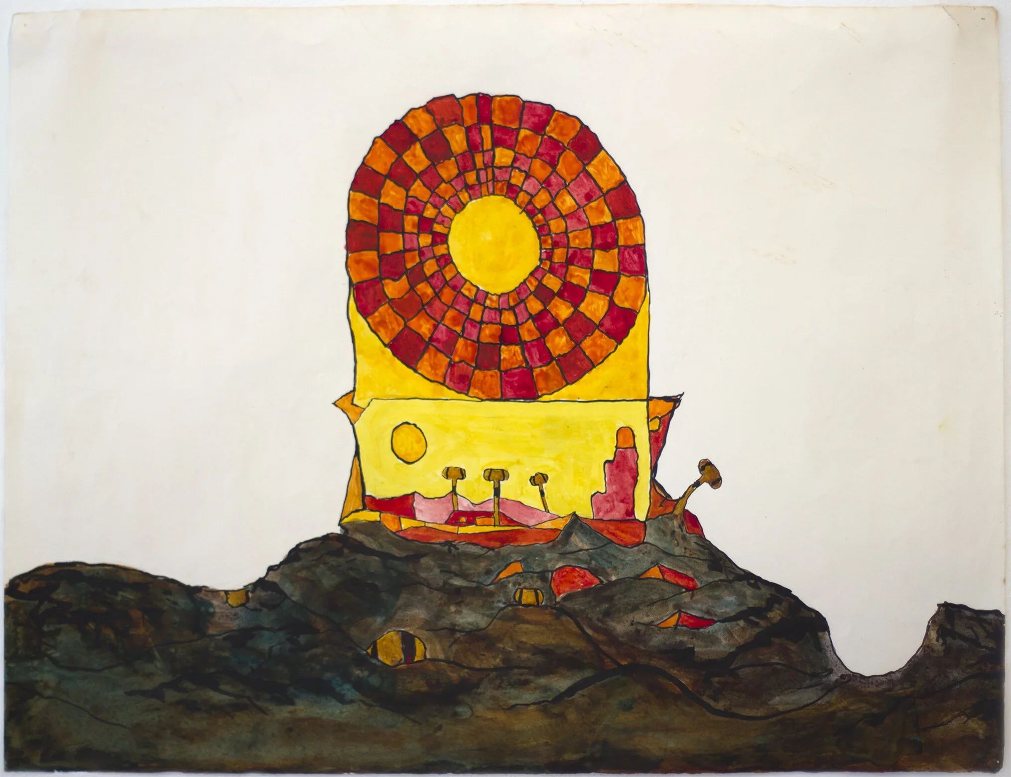 CHUCK WEBSTER
Roma Pantheon (Place)
2018
Mixed media on paper
19 x 25 inches