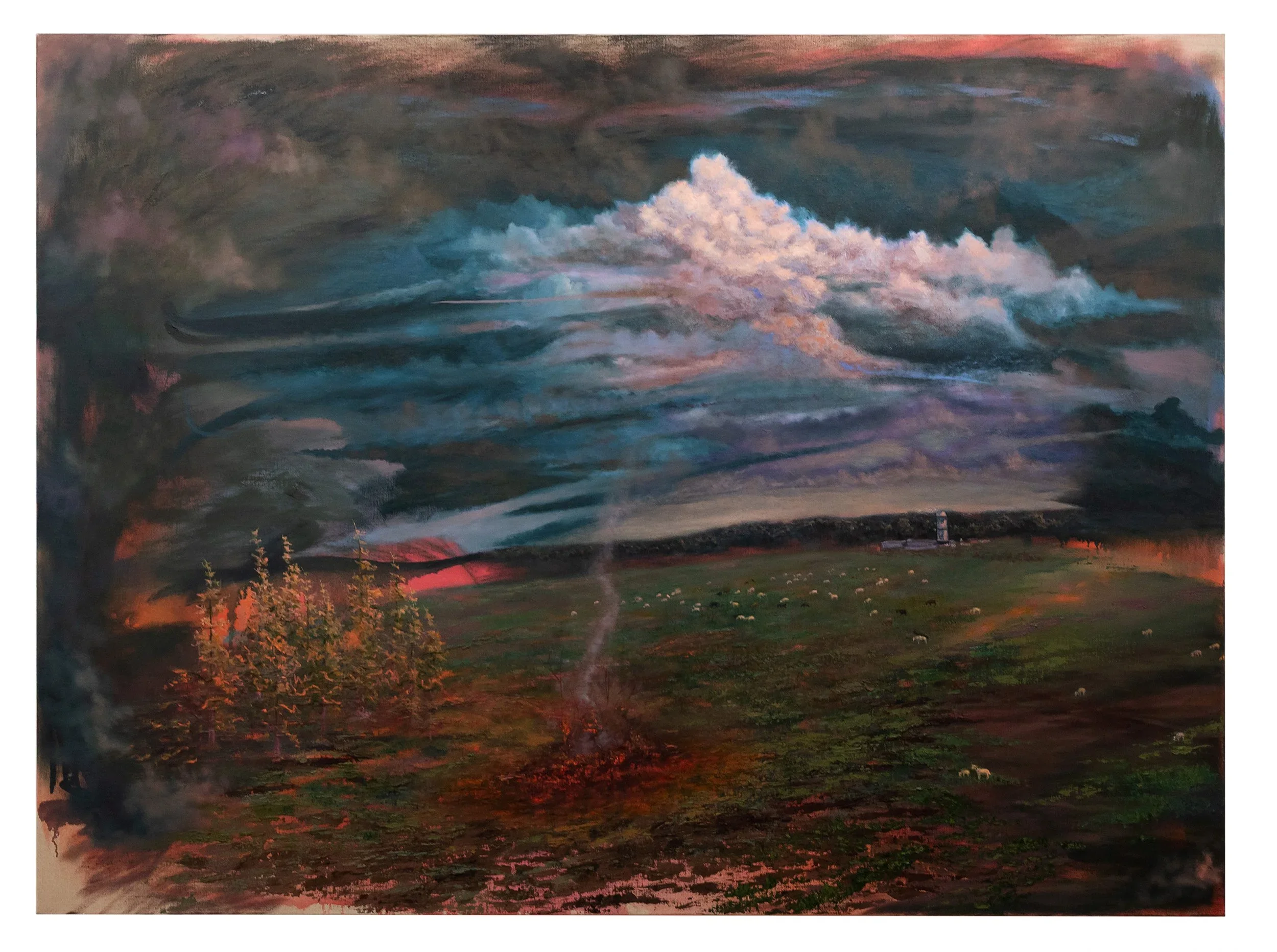 ANNIKA TUCKSMITH
It’s Here, 2025
Oil on panel
55 x 72 inches (139.7 x 182.9 cm)