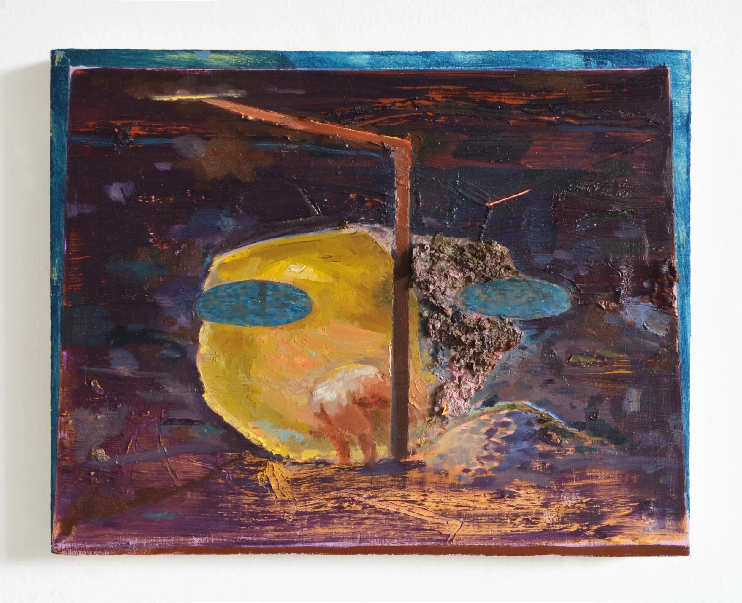 JACOB TODD BROUSSARD
Hermit Shell
2019
Acrylic, oil, pastel on canvas over panel
11 x 14 inches