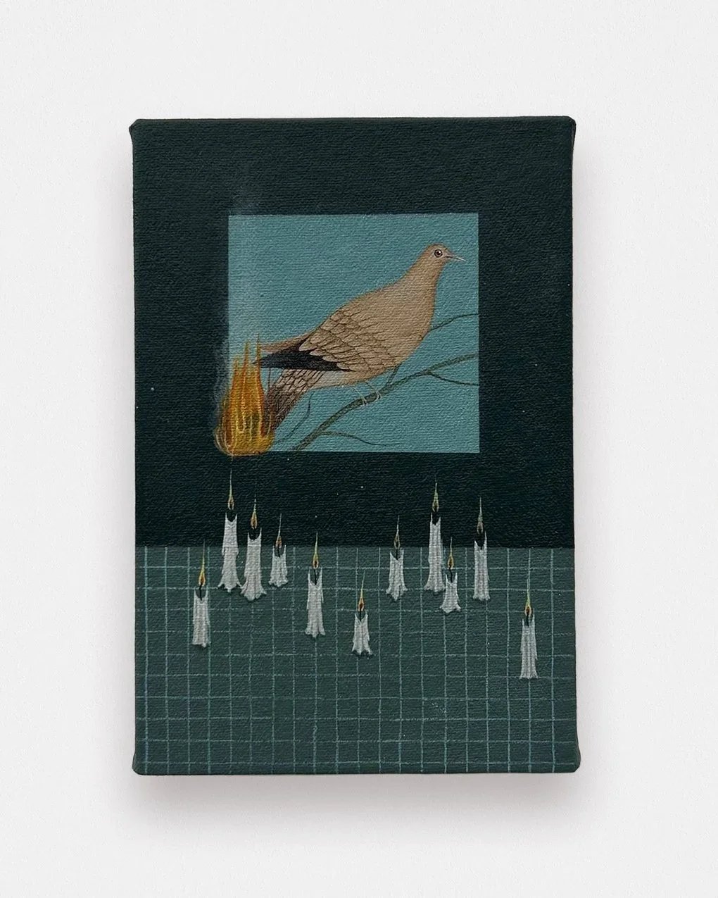 KATAYOUN HOSSEINRAD
Untitled, 2025
Acrylic on canvas
6 x 4 inches (15.2 x 10.2 cm)