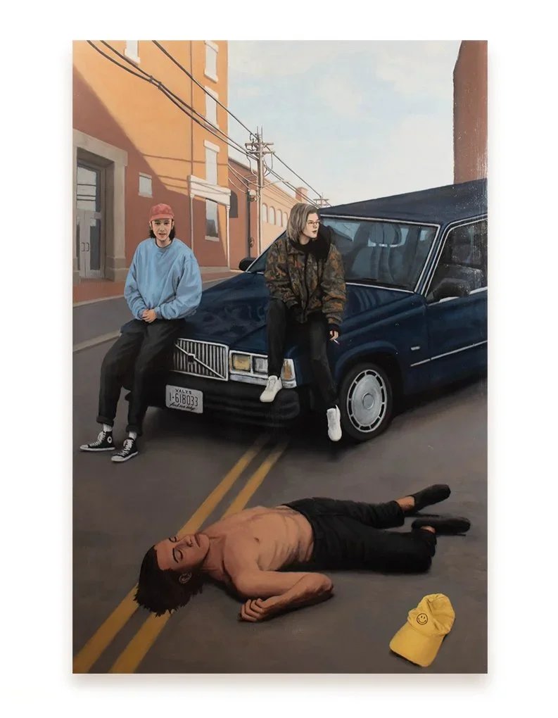 Elijah River Dion
St. Paul on the Road to Lawrence
Oil on panel
36 x 24 inches