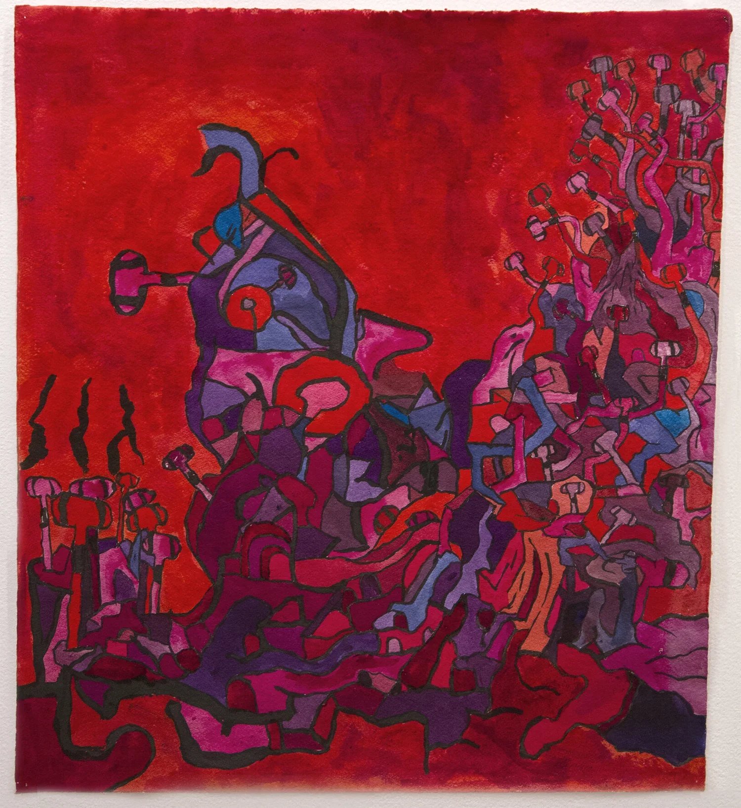 CHUCK WEBSTER
Redoubt !X
2017
Mixed media on paper
19.75 x 17.5 inches