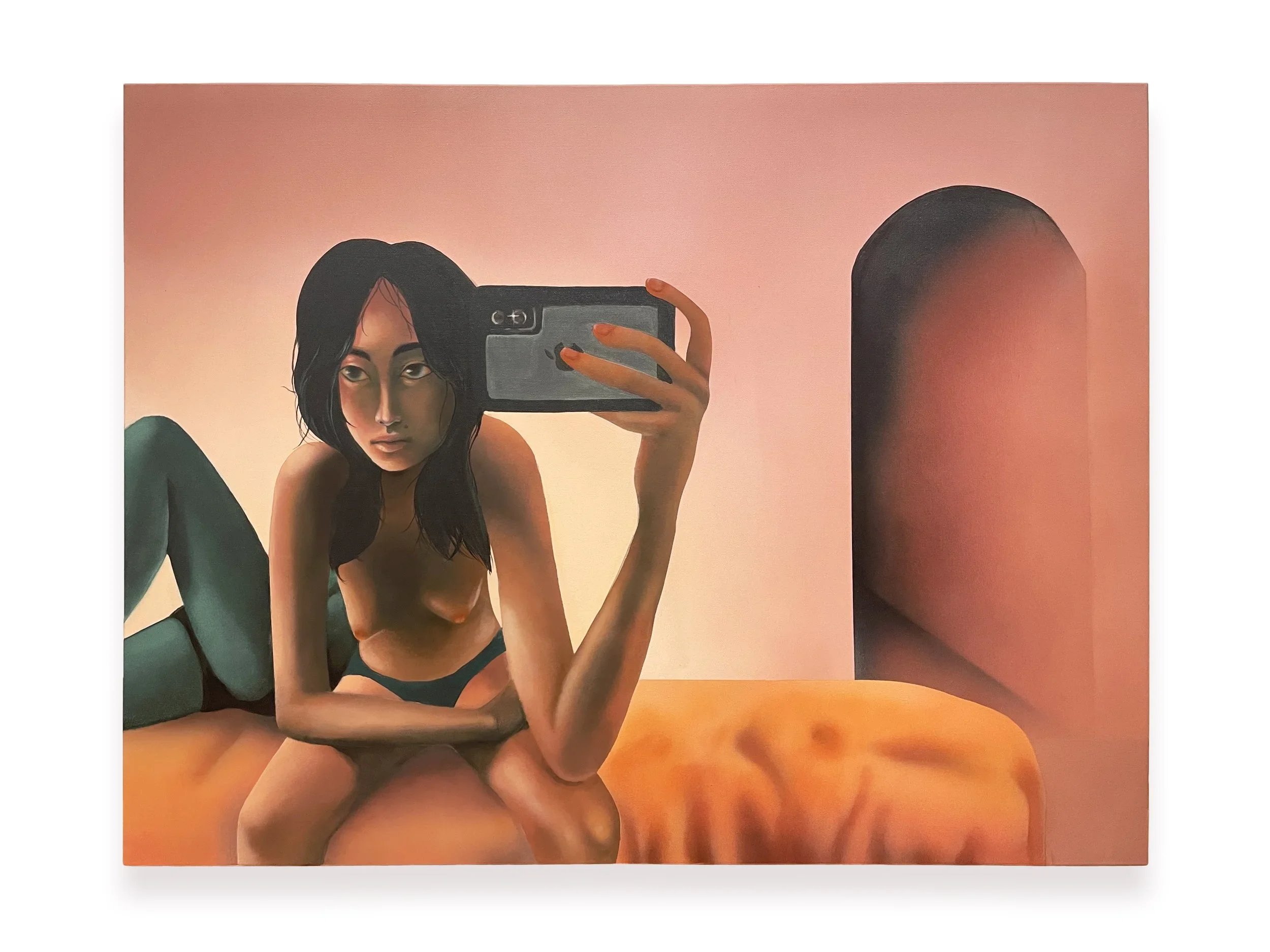 Ji Zou
Never really alone, even in my own company, 2023
Oil and acrylic on canvas
24 x 36 inches (61 x 91.4 cm)