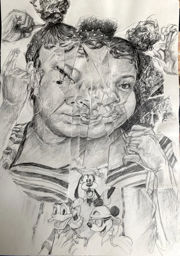 Anthony Peyton Young
Say Her Name: Makiyah Bryant 16, April 20, 2021
2021
Collage with graphite
11.75 x 8.25 inches (16 x 12 inches framed)