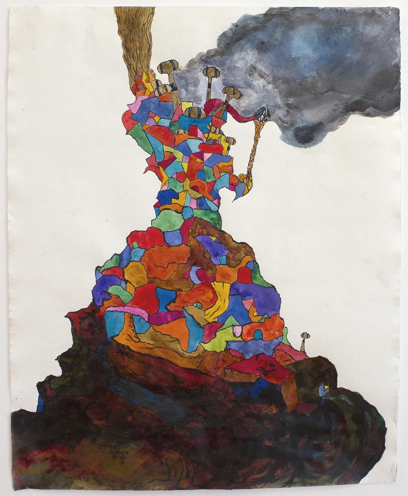 CHUCK WEBSTER
Monte Colorata
2018
Mixed media on paper
19.5 x 24 inches