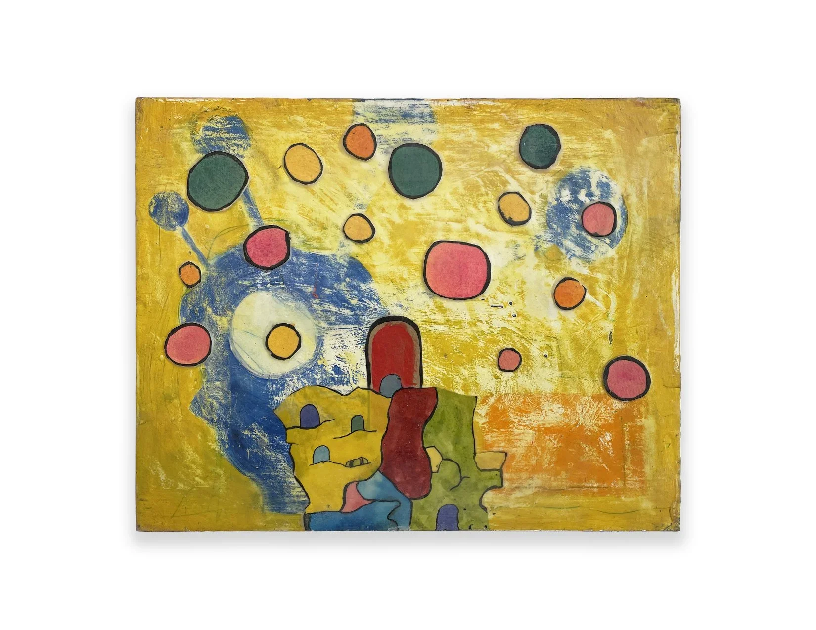 CHUCK WEBSTER
Seltzer Air(For D.F.W), 2023
Oil, encaustic paint, wax and collage of mixed media drawings on panel
14 x 17 inches
