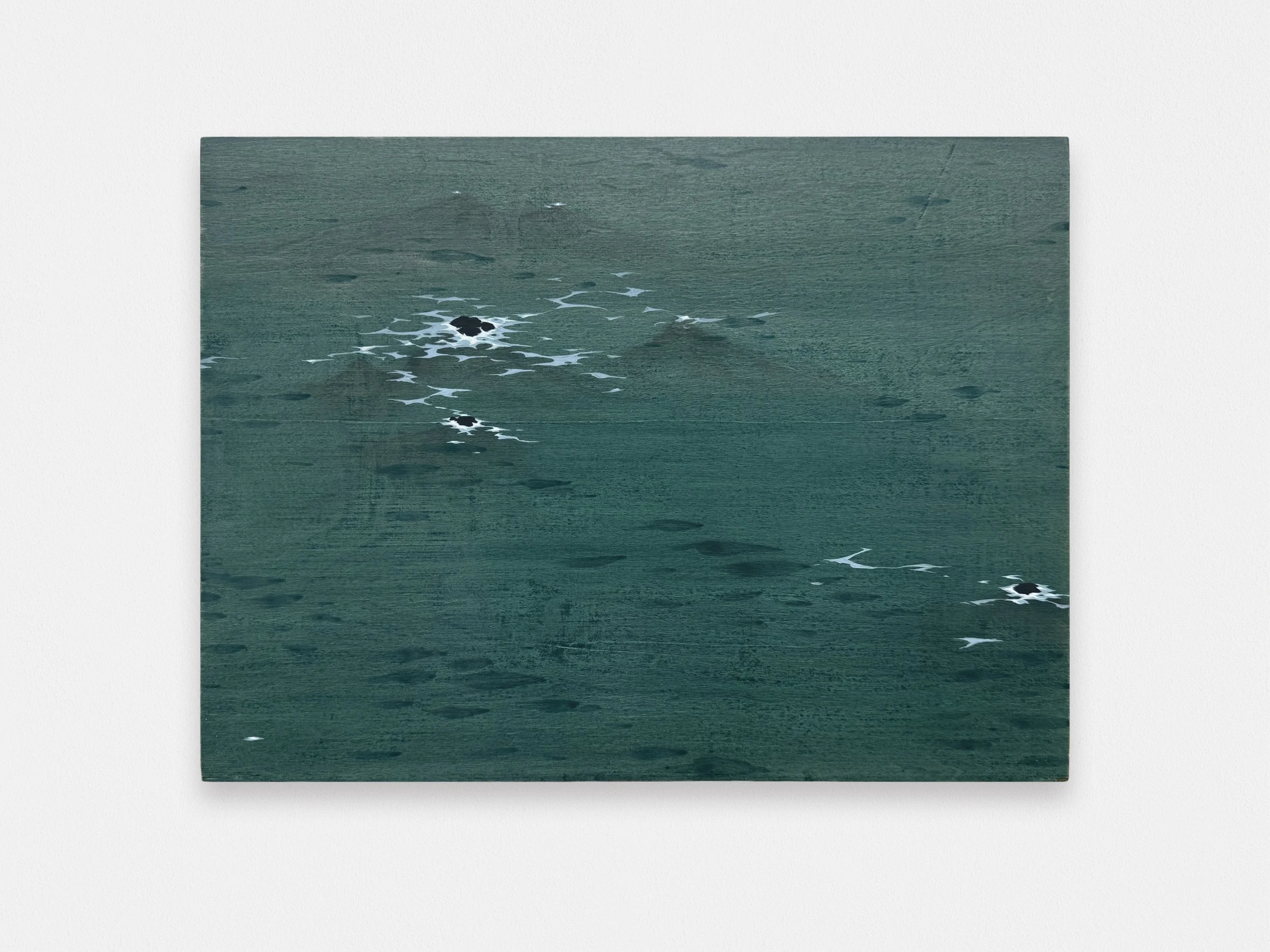 Submerged Rocks, acrylic on panel, 12 x 16 inches