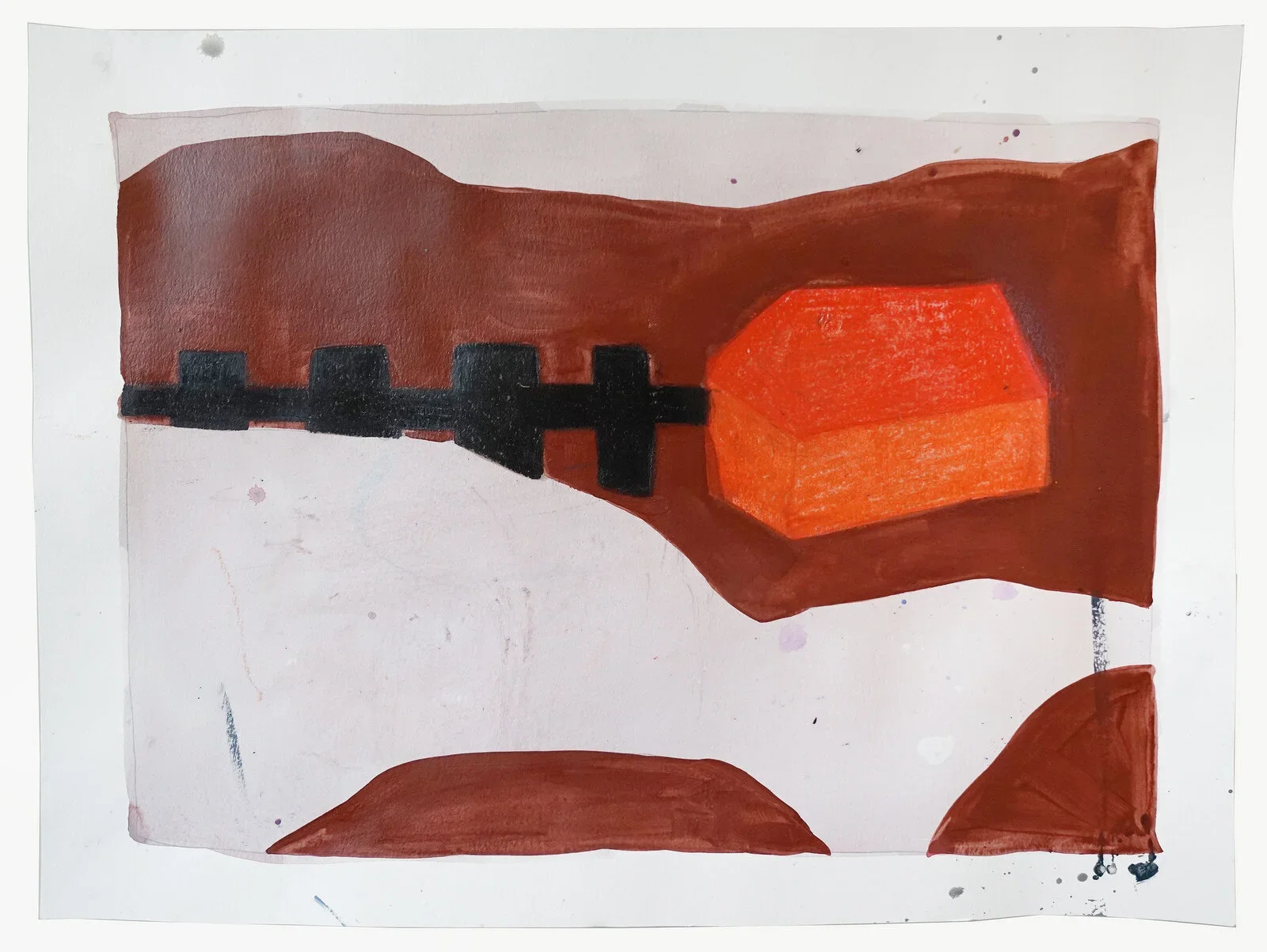 SOPHIE LOURDES KNIGHT
Winter, Wisconsin
2017
Mixed media on paper
18 x 24 inches