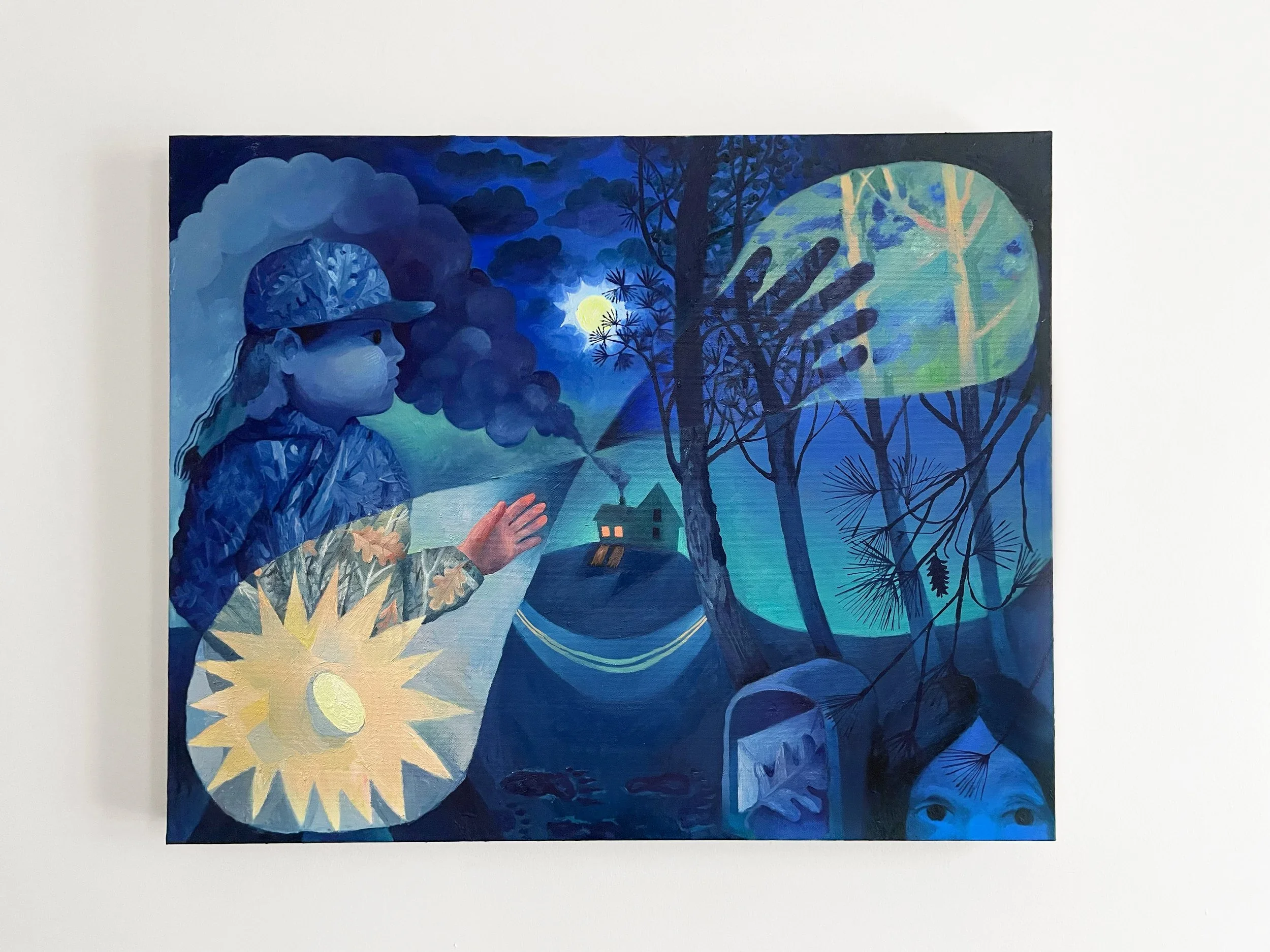 HANNAH RUST
Flashlight, 2024
Oil and acrylic on canvas
24 x 30 inches (61 x 76.2 cm)