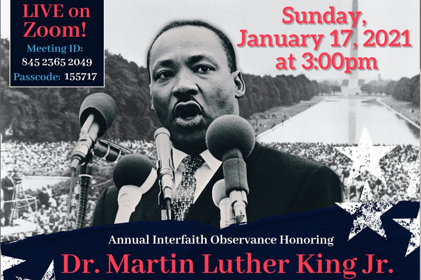 "Gathering with Beloved Community" - Annual Interfaith Observance Honoring Rev. Dr. Martin Luther King, Jr. (ONLINE)