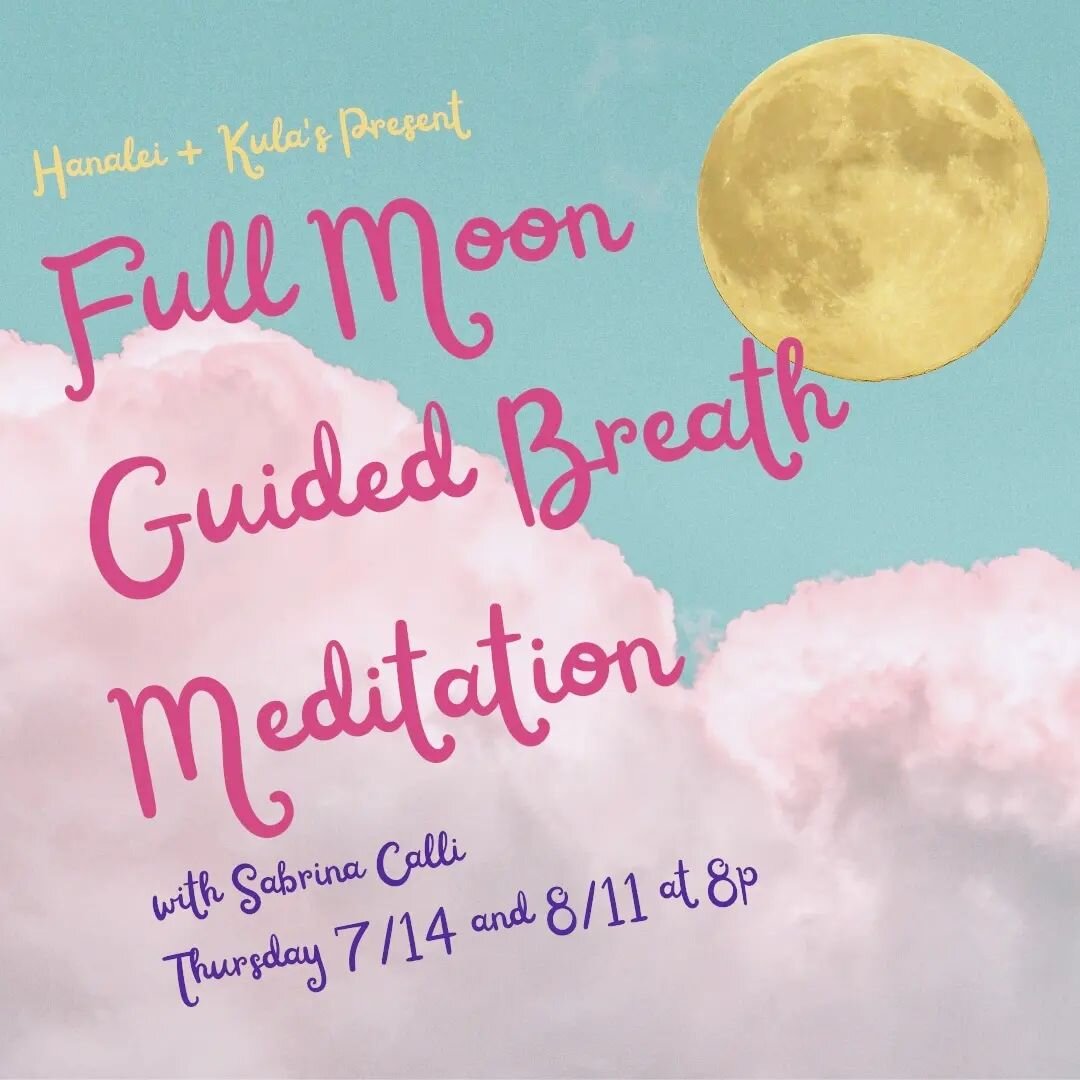 Hey Fire Island Yogis and Friends! We're doing it again. This coming Thursday!

A Full Moon Guided Breath Meditation
@hanaleiandkula
with yours truly as your guide! @sabrinacalli.yoga

You're invited!
30 minutes of pure bliss 😌
Melt into the full mo