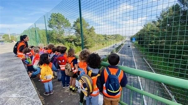 Preschoolers Explore the Neighborhood to Learn About Traffic Signs | Pré-escolar exploram o bairro para aprenderem sobre sinais de trânsito